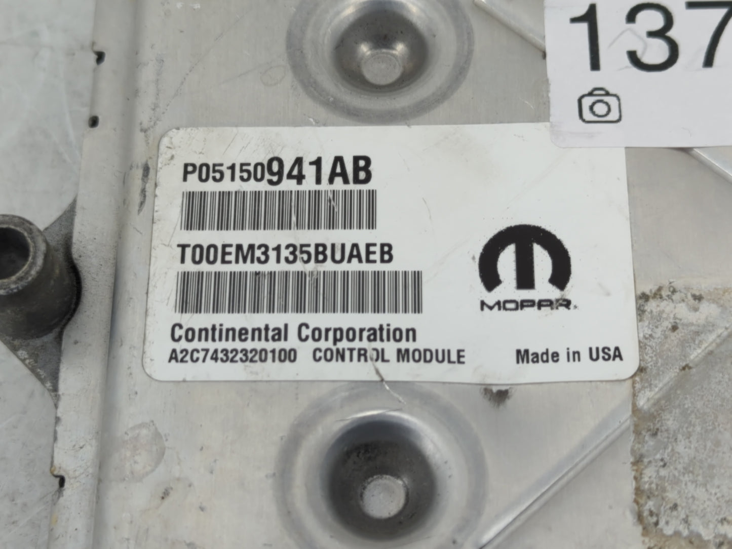 2017 Jeep Compass PCM Engine Control Computer ECU ECM PCU OEM P/N:P05150941AB Fits Fits 2015 2016 OEM Used Auto Parts - Oemu