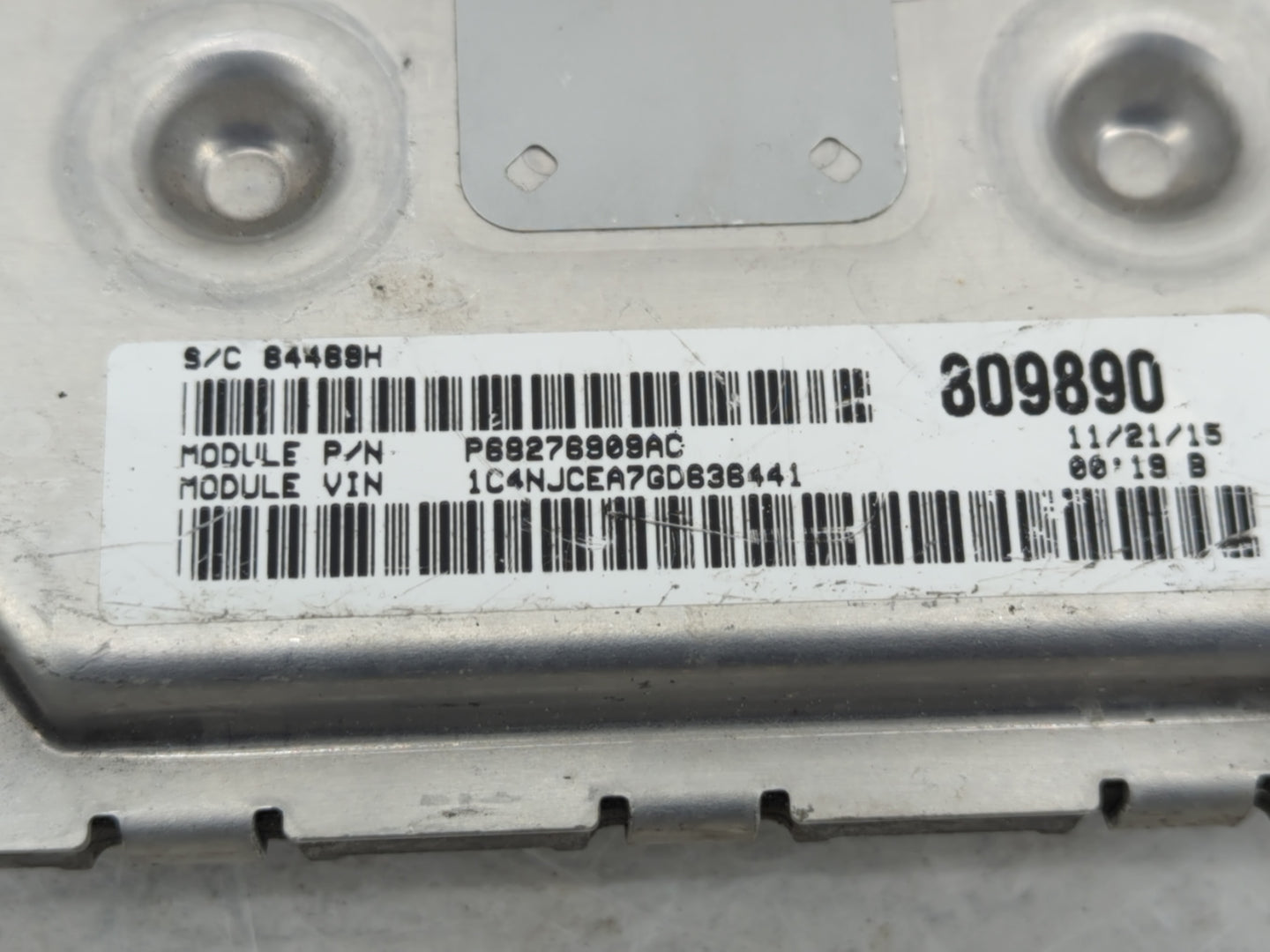 2017 Jeep Compass PCM Engine Control Computer ECU ECM PCU OEM P/N:P05150941AB Fits Fits 2015 2016 OEM Used Auto Parts - Oemu