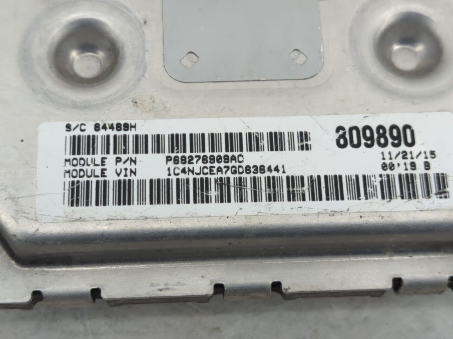 2017 Jeep Compass PCM Engine Control Computer ECU ECM PCU OEM P/N:P05150941AB Fits Fits 2015 2016 OEM Used Auto Parts - Oemu
