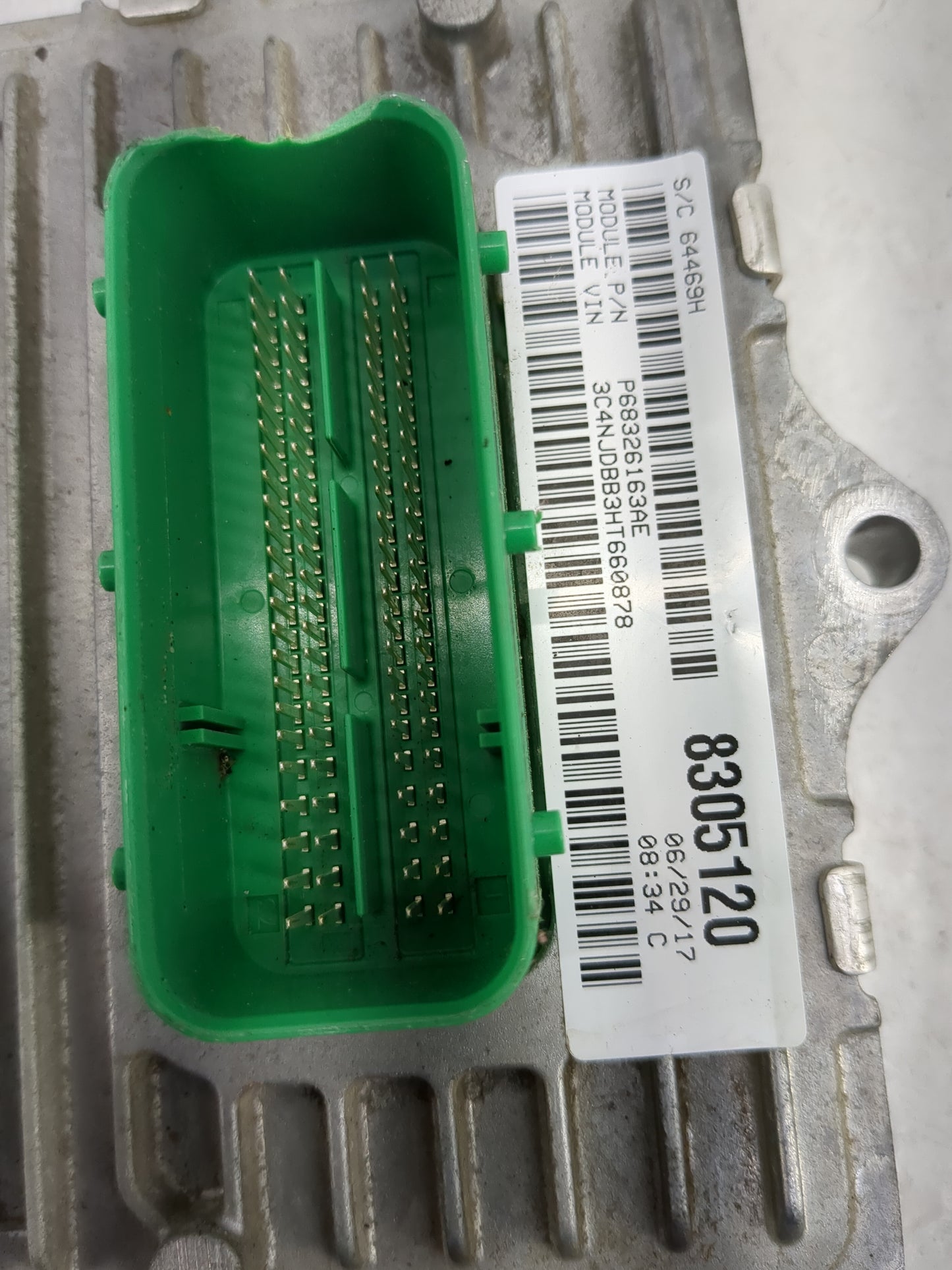 2017 Jeep Compass PCM Engine Control Computer ECU ECM PCU OEM P/N:P68258501AD Fits OEM Used Auto Parts - Oemusedautoparts1.c