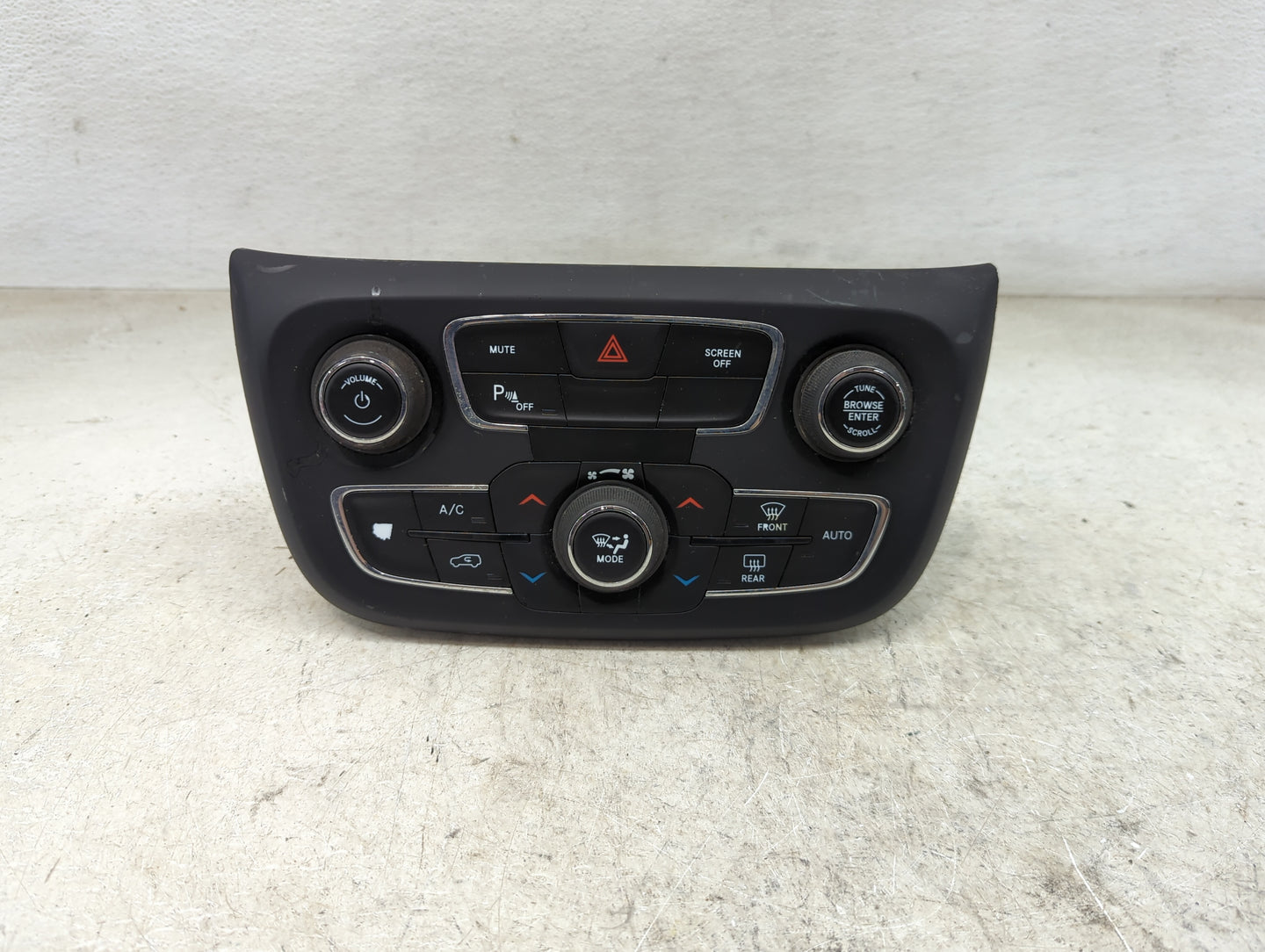 2017 Jeep Compass Climate Control Module Temperature AC/Heater Replacement Fits OEM Used Auto Parts - Oemusedautoparts1.com