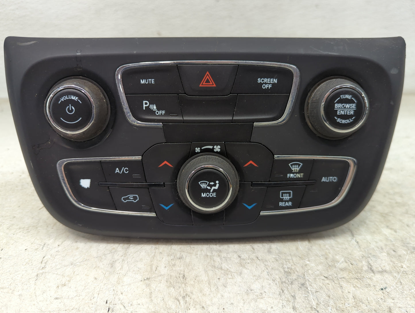 2017 Jeep Compass Climate Control Module Temperature AC/Heater Replacement Fits OEM Used Auto Parts - Oemusedautoparts1.com
