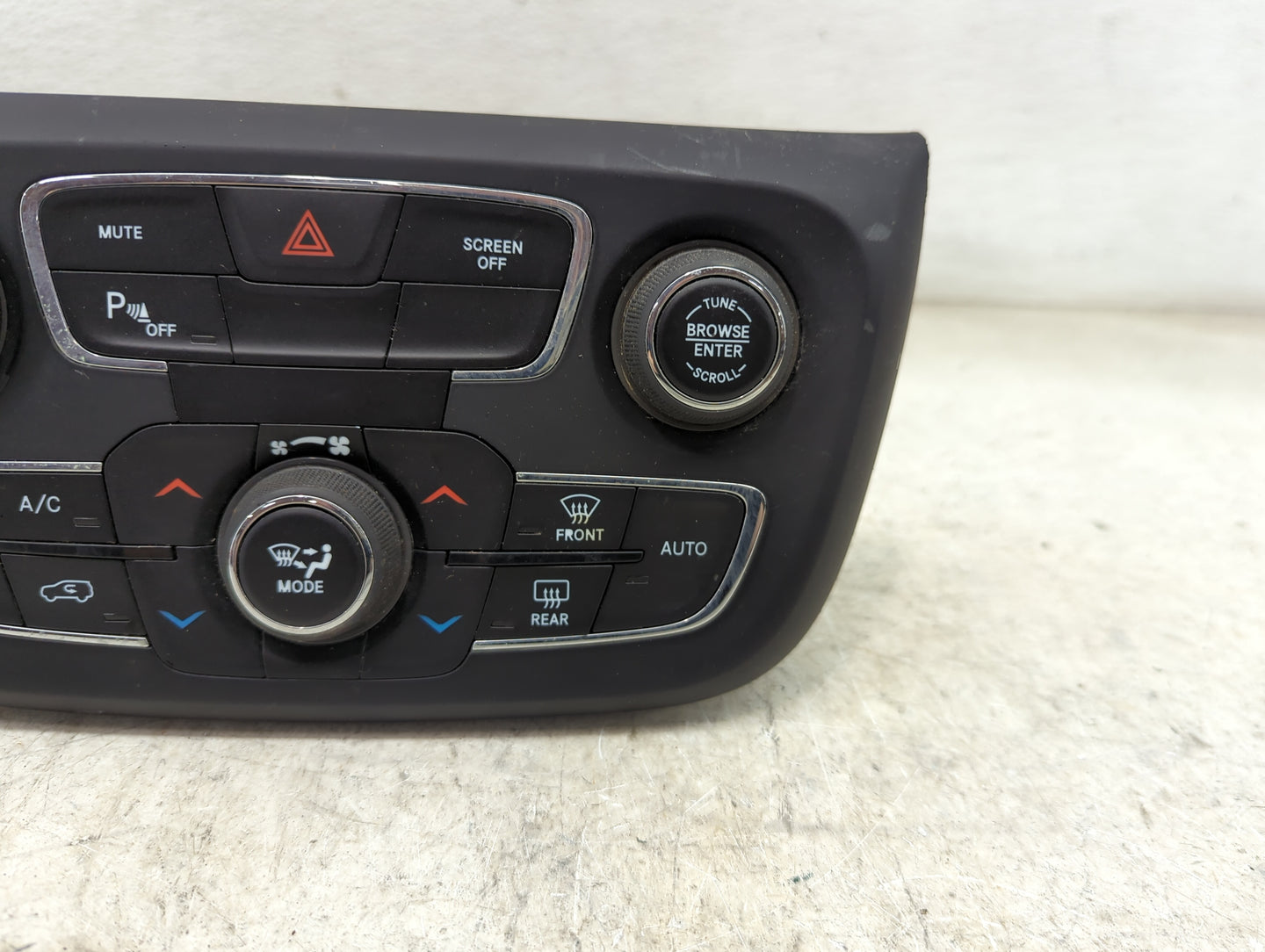 2017 Jeep Compass Climate Control Module Temperature AC/Heater Replacement Fits OEM Used Auto Parts - Oemusedautoparts1.com