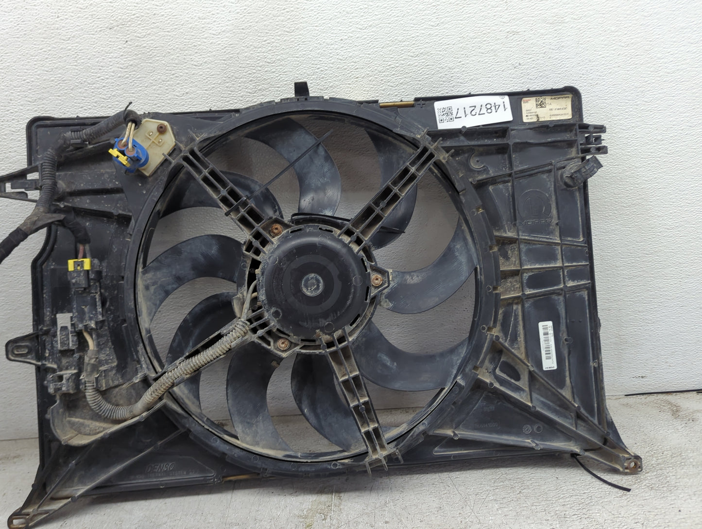 2017 Jeep Compass Electric Radiator Cooling Fan Motor Assembly P/N:68249185AA 52009102 Fits OEM Used Auto Parts - Oemusedaut