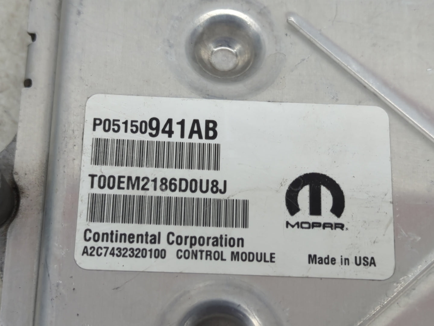 2017 Jeep Compass PCM Engine Control Computer ECU ECM PCU OEM P/N:P05150941AB Fits Fits 2015 2016 OEM Used Auto Parts - Oemu