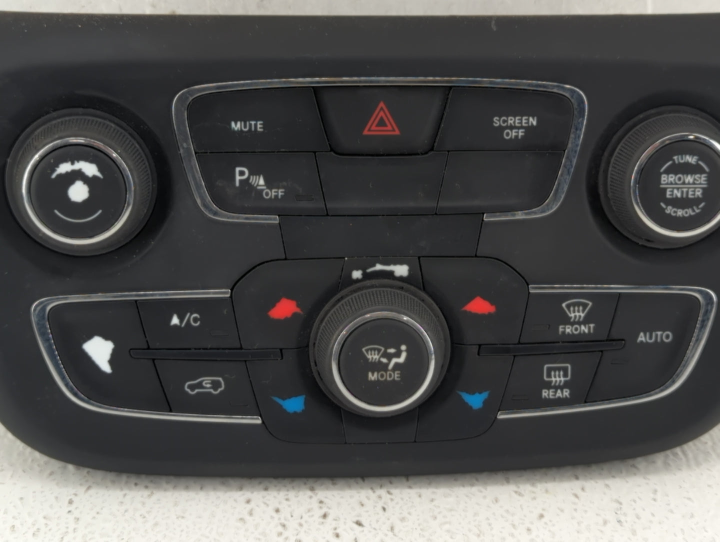 2017 Jeep Compass Climate Control Module Temperature AC/Heater Replacement P/N:MX237050-2350 Fits OEM Used Auto Parts - Oemu