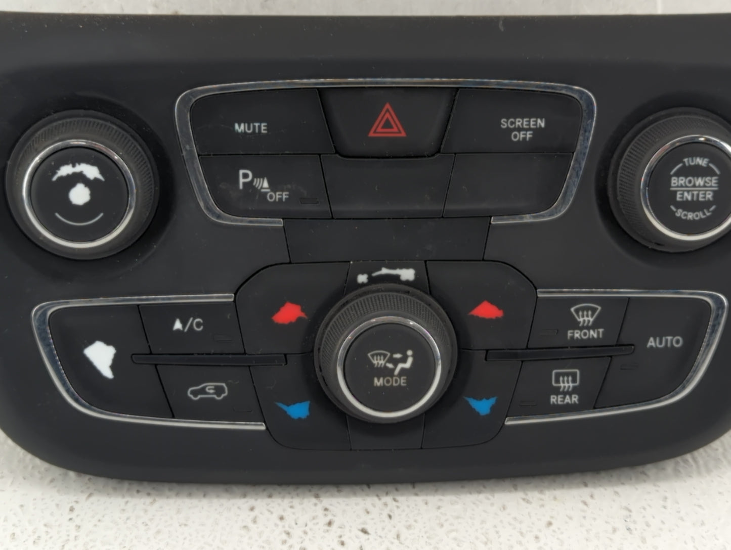 2017 Jeep Compass Climate Control Module Temperature AC/Heater Replacement P/N:MX237050-2350 Fits OEM Used Auto Parts - Oemu