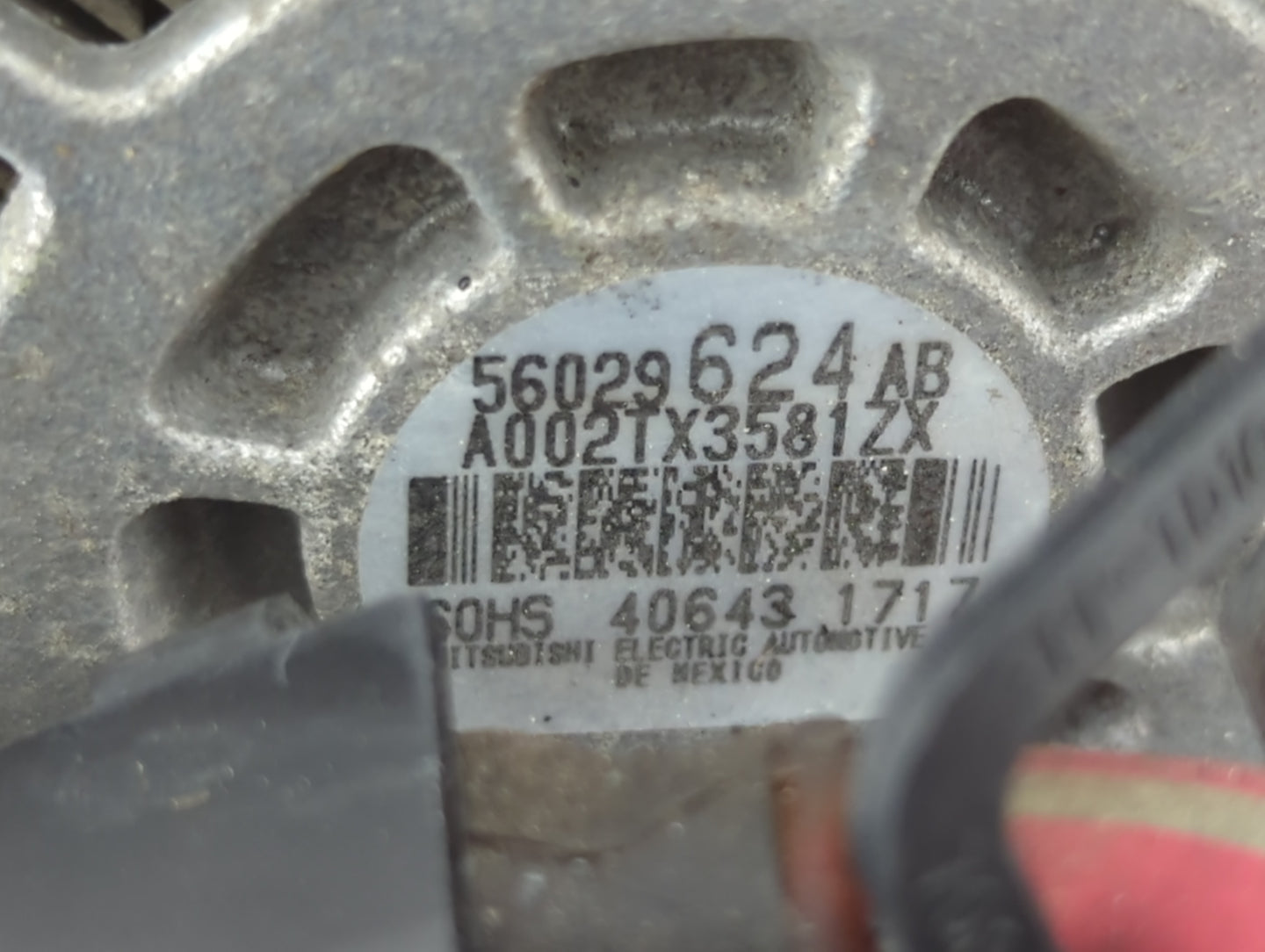 2017 Jeep Compass Alternator Replacement Generator Charging Assembly Engine OEM P/N:56029624 Fits OEM Used Auto Parts - Oemu