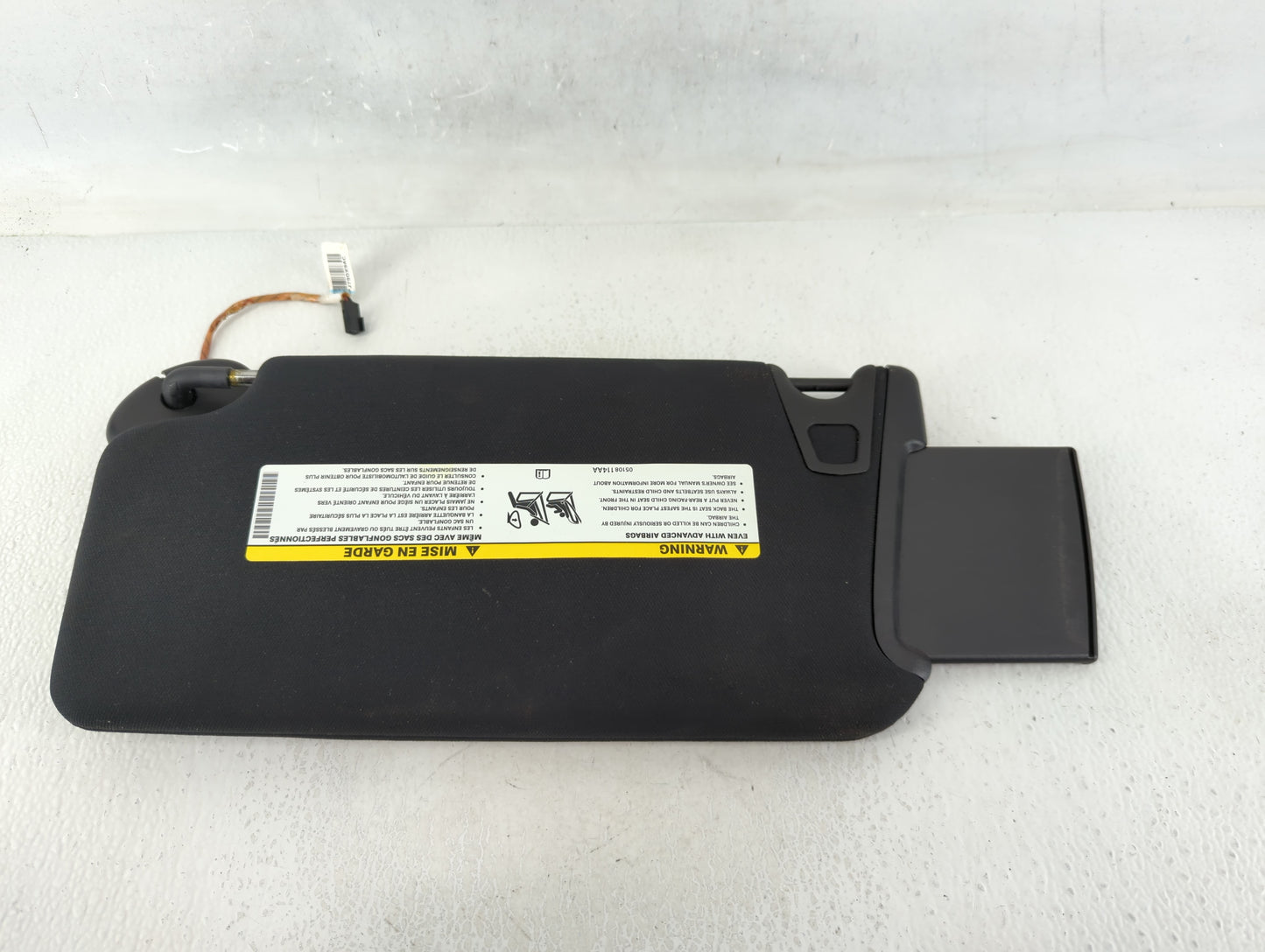 2017 Jeep Compass Sun Visor Shade Replacement Passenger Right Mirror Fits OEM Used Auto Parts - Oemusedautoparts1.com
