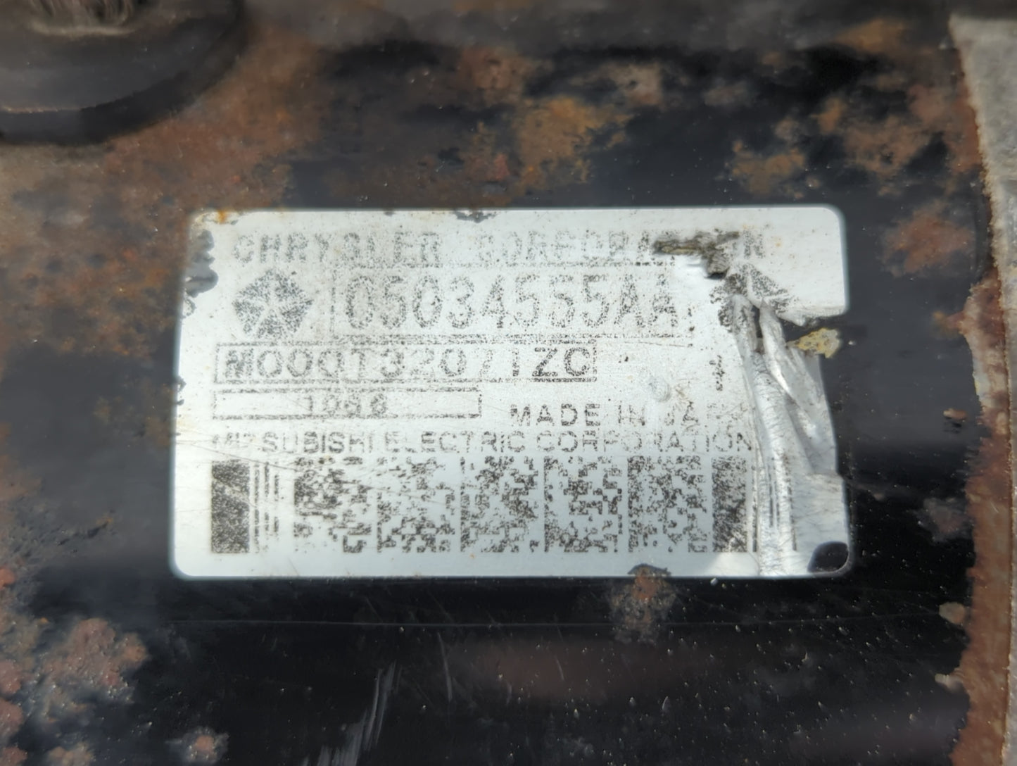 2017 Jeep Compass Car Starter Motor Solenoid OEM P/N:05034555AA Fits OEM Used Auto Parts - Oemusedautoparts1.com