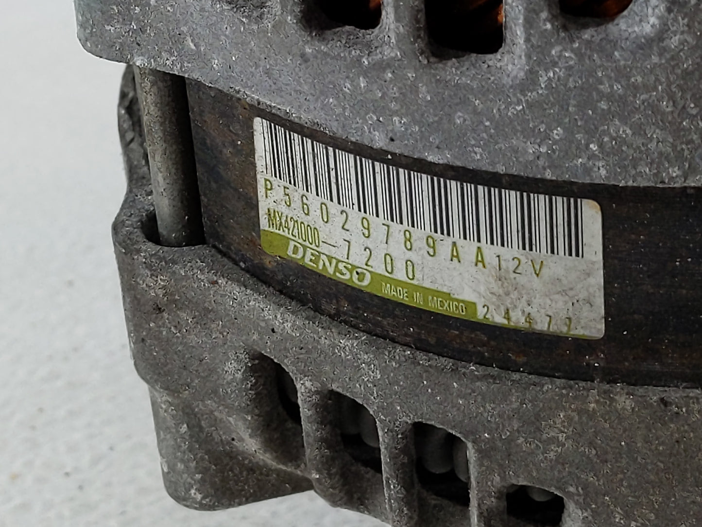 2017 Jeep Grand Cherokee Alternator Replacement Generator Charging Assembly Engine OEM P/N:P56029789AA MX421000-7200 Fits OE