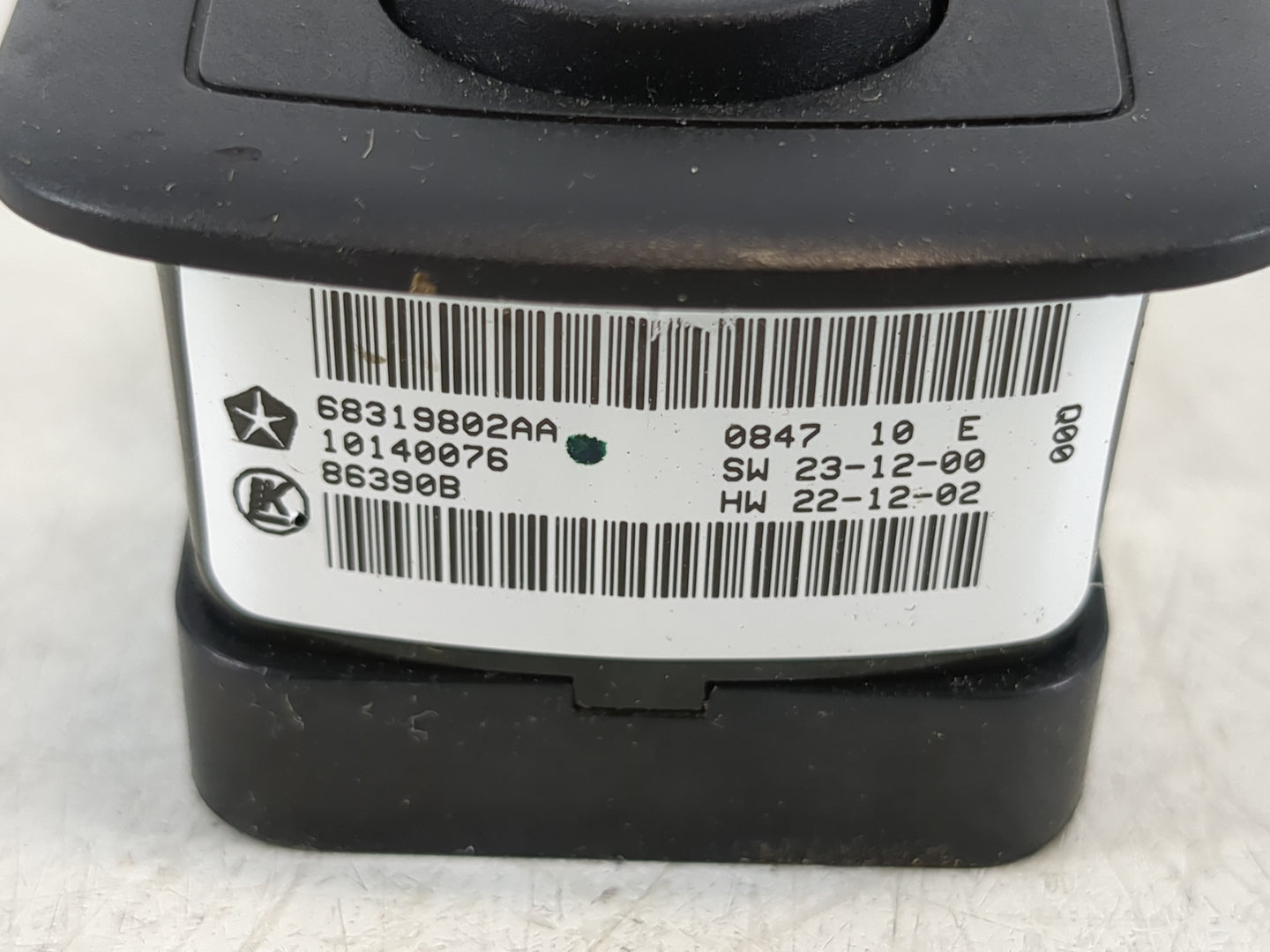 2016-2022 Jeep Grand Cherokee Master Power Window Switch Replacement Driver Side Left P/N:68319802AA Fits OEM Used Auto Part