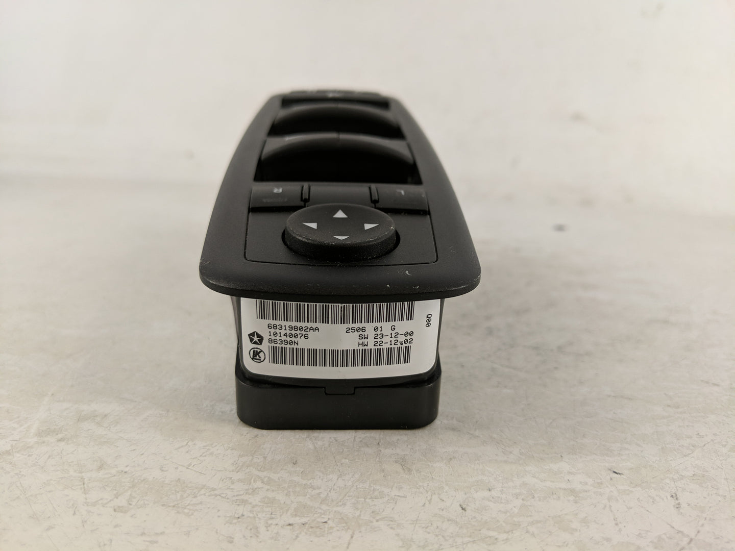 2016-2022 Jeep Grand Cherokee Master Power Window Switch Replacement Driver Side Left P/N:68319802AA Fits OEM Used Auto Part