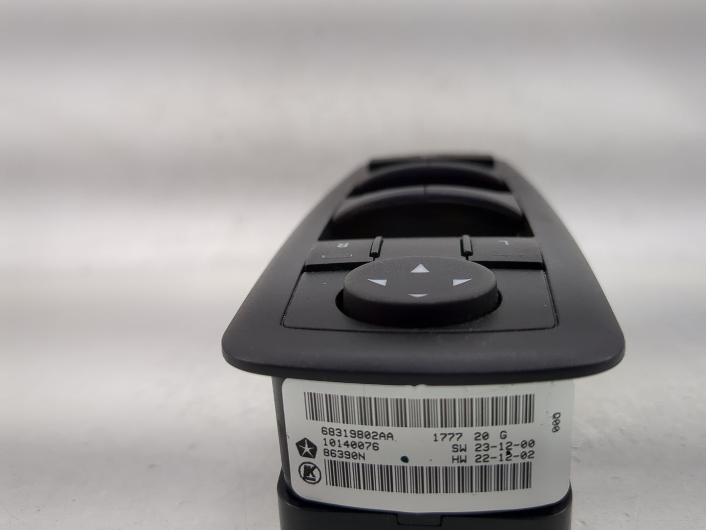 2016-2022 Jeep Grand Cherokee Master Power Window Switch Replacement Driver Side Left P/N:68319802AA Fits OEM Used Auto Part