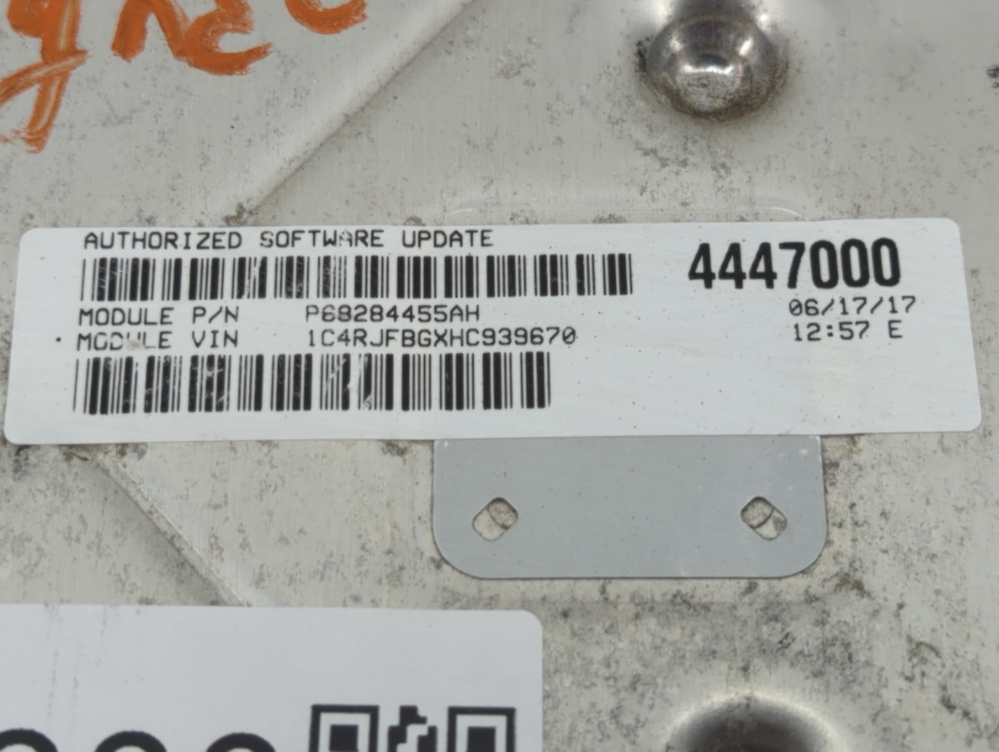2016-2017 Jeep Grand Cherokee PCM Engine Control Computer ECU ECM PCU OEM P/N:P68243326AB Fits Fits 2016 2017 OEM Used Auto 
