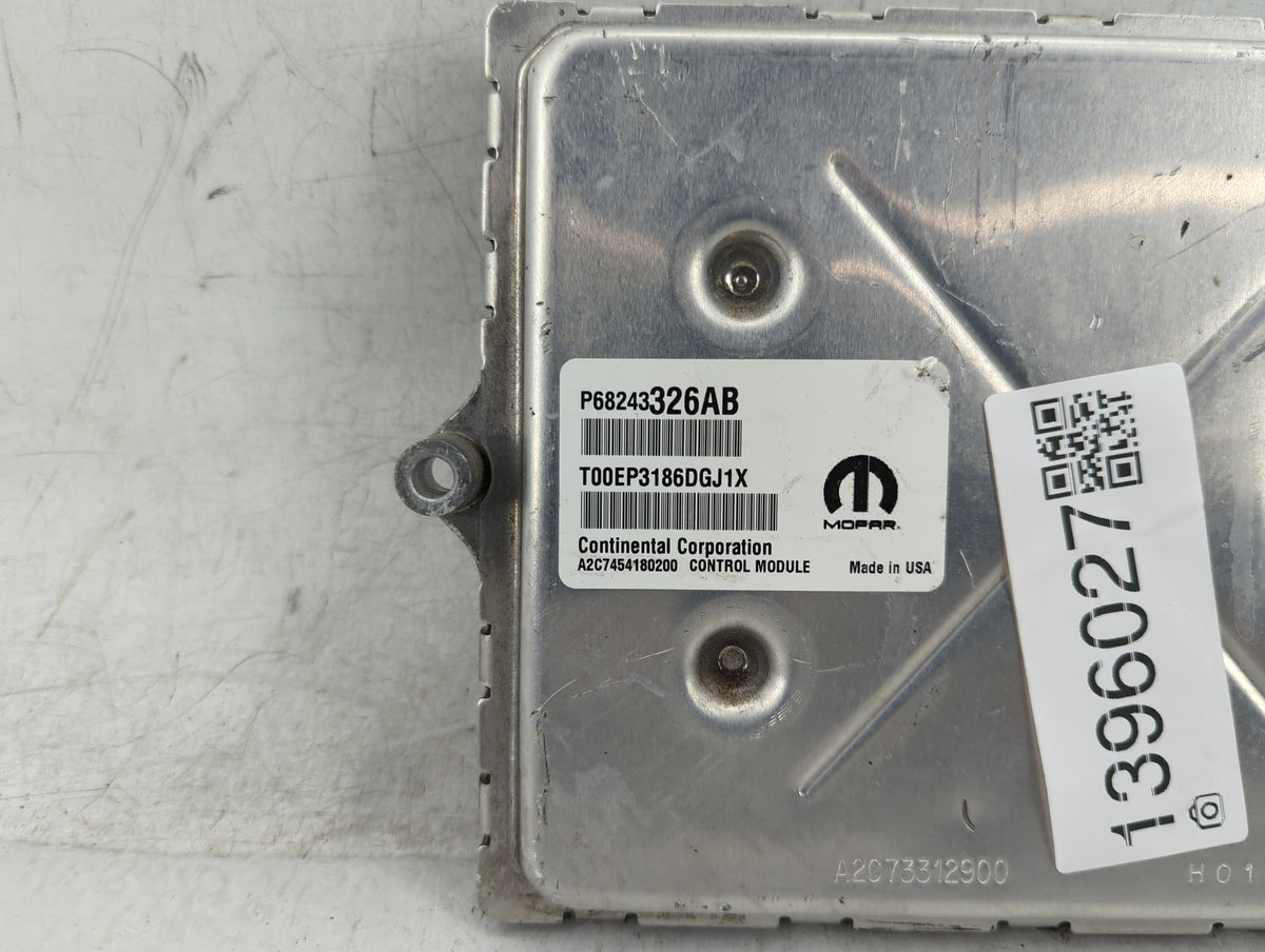 2016-2017 Jeep Grand Cherokee PCM Engine Control Computer ECU ECM PCU OEM P/N:P68243326AB Fits 2016 2017 OEM Used Auto Parts