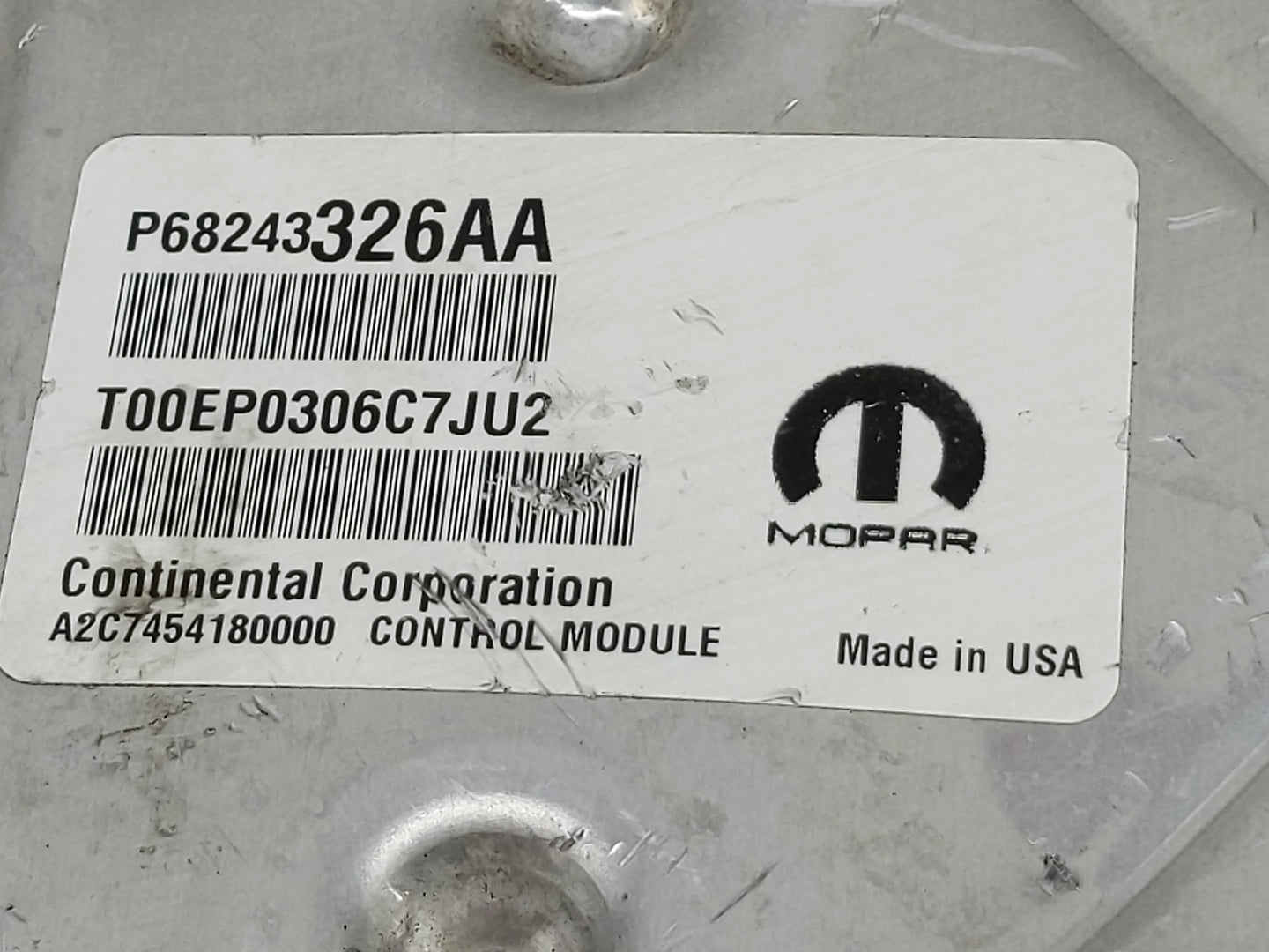 2016-2017 Jeep Grand Cherokee PCM Engine Control Computer ECU ECM PCU OEM P/N:68252317AG Fits Fits 2016 2017 OEM Used Auto P