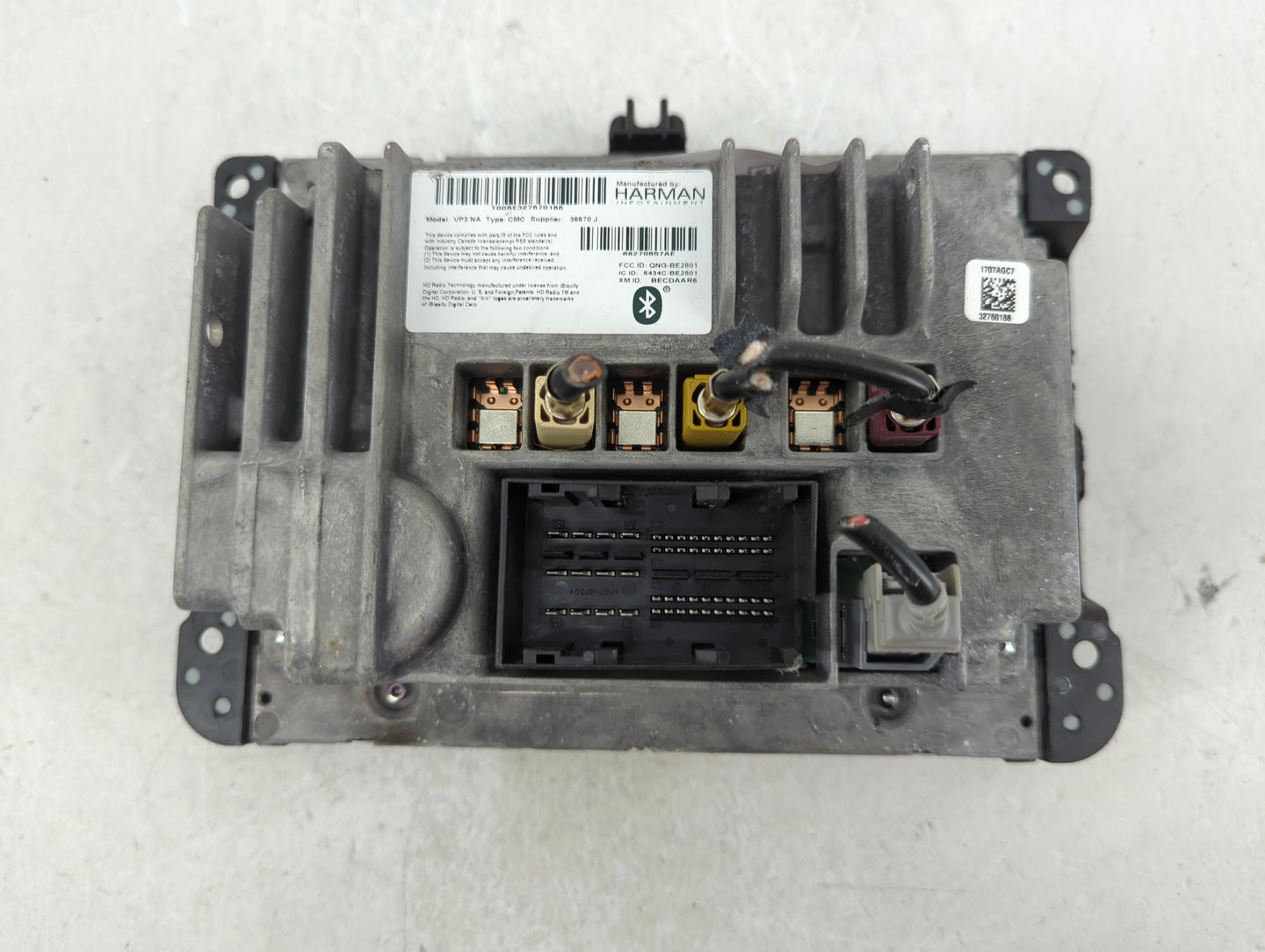 2017 Jeep Grand Cherokee Radio AM FM Cd Player Receiver Replacement P/N:68270657AE Fits OEM Used Auto Parts - Oemusedautopar