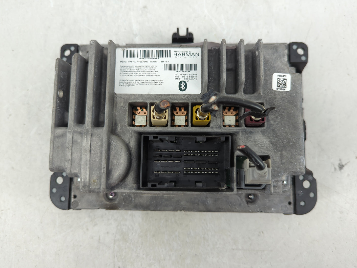 2017 Jeep Grand Cherokee Radio AM FM Cd Player Receiver Replacement P/N:68270657AE Fits OEM Used Auto Parts - Oemusedautopar