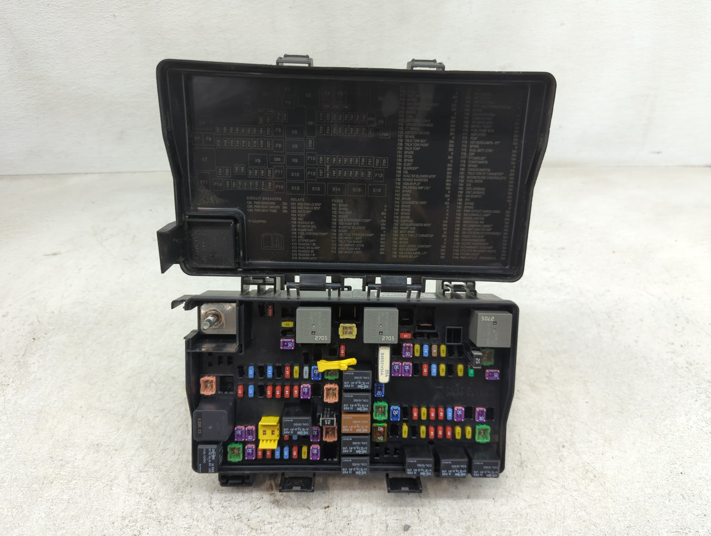 2017 Jeep Grand Cherokee Fusebox Fuse Box Panel Relay Module P/N:7140-1980-30 Fits OEM Used Auto Parts - Oemusedautoparts1.c