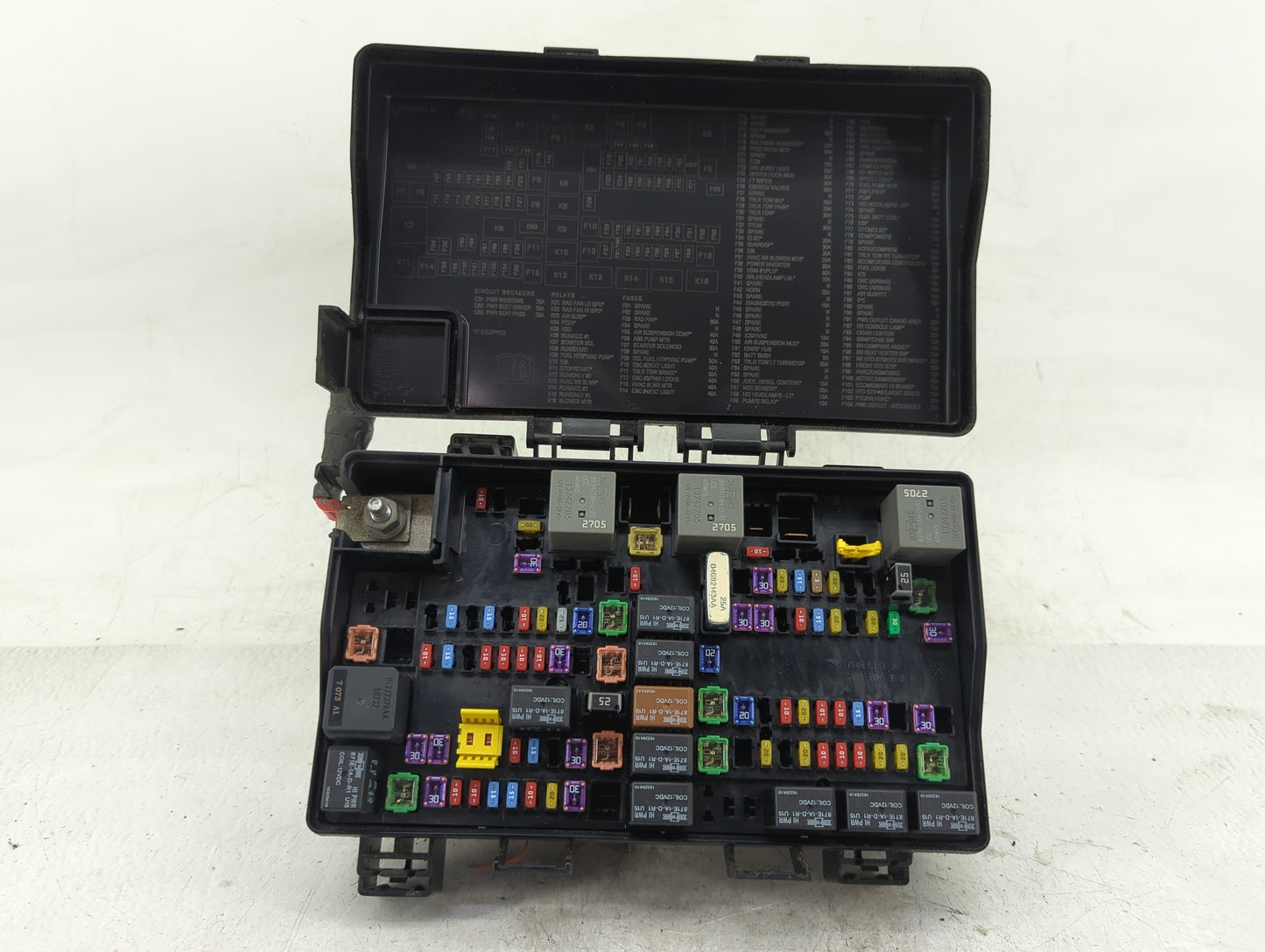 2017 Jeep Grand Cherokee Fusebox Fuse Box Relay Module Tipm P68251626ac - Oemusedautoparts1.com