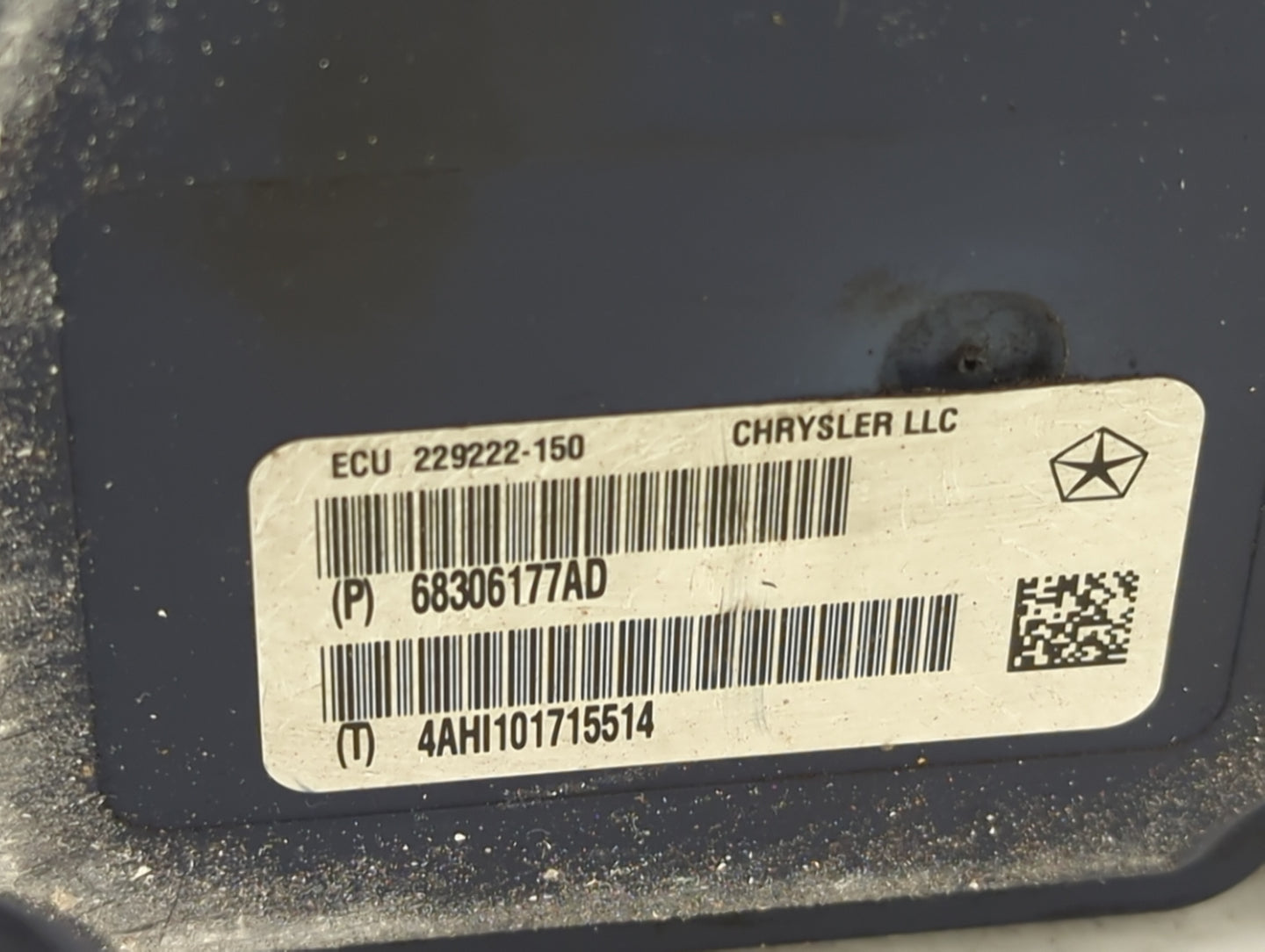 2016-2017 Jeep Grand Cherokee ABS Pump Control Module Replacement P/N:68306177AD 229222-150 Fits Fits 2016 2017 OEM Used Aut