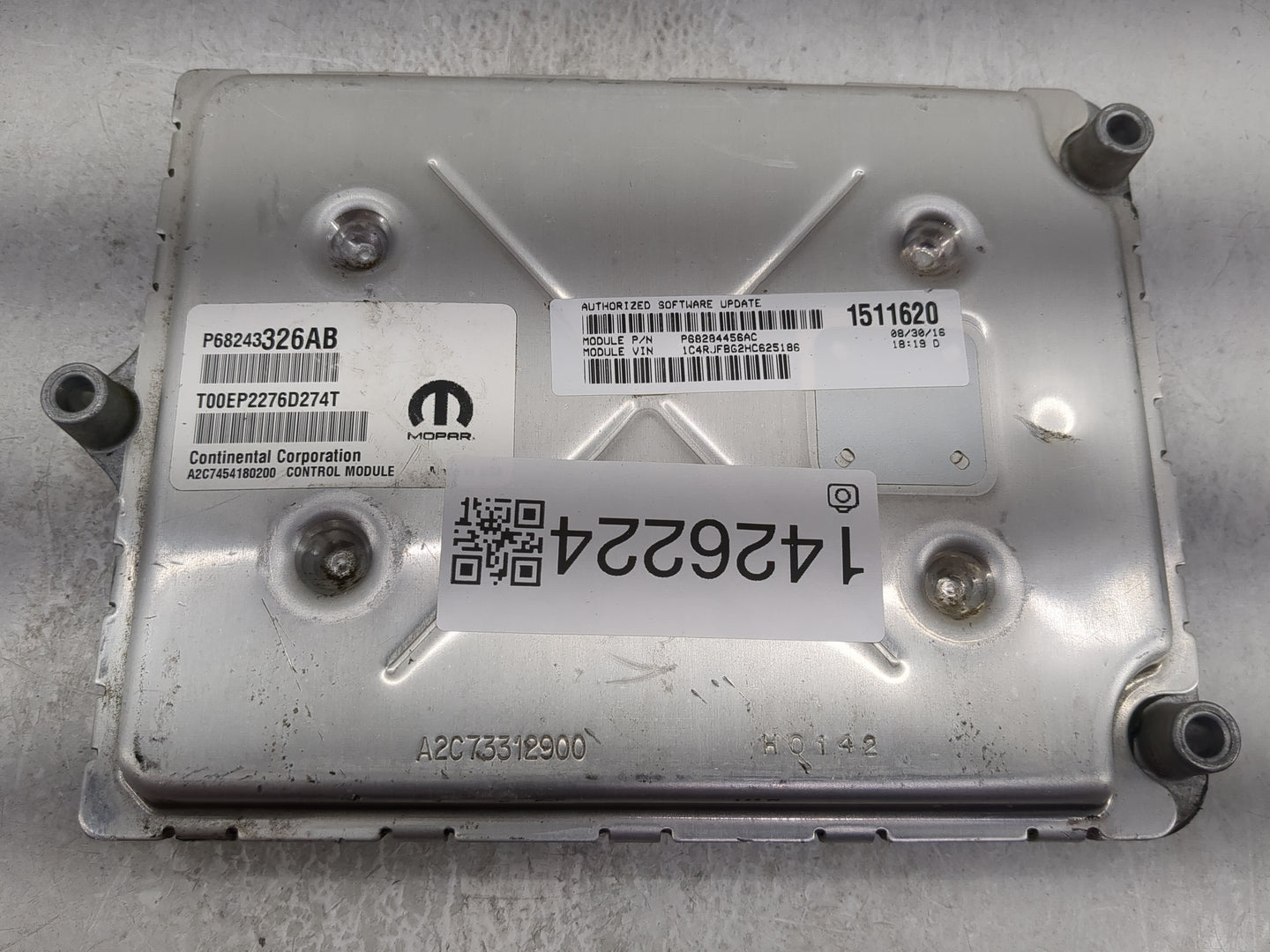 2016-2017 Jeep Grand Cherokee PCM Engine Control Computer ECU ECM PCU OEM P/N:P68284456AC P68243326AB Fits Fits 2016 2017 OE