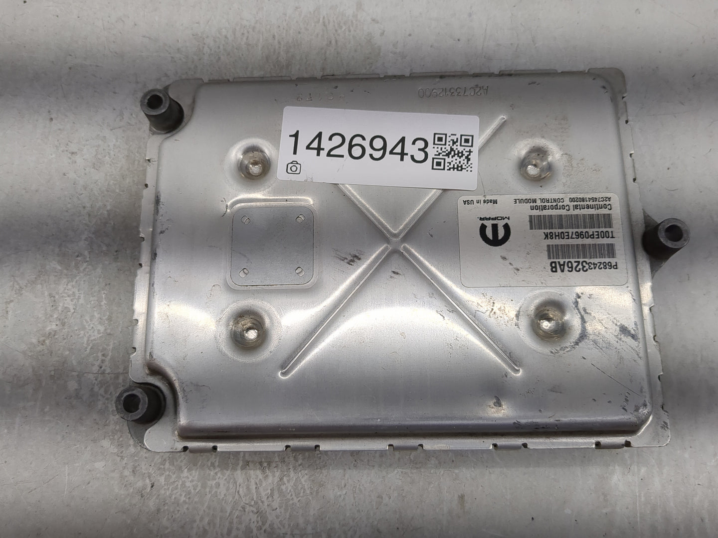 2016-2017 Jeep Grand Cherokee PCM Engine Control Computer ECU ECM PCU OEM P/N:P68284456AF P68243326AB Fits Fits 2016 2017 OE
