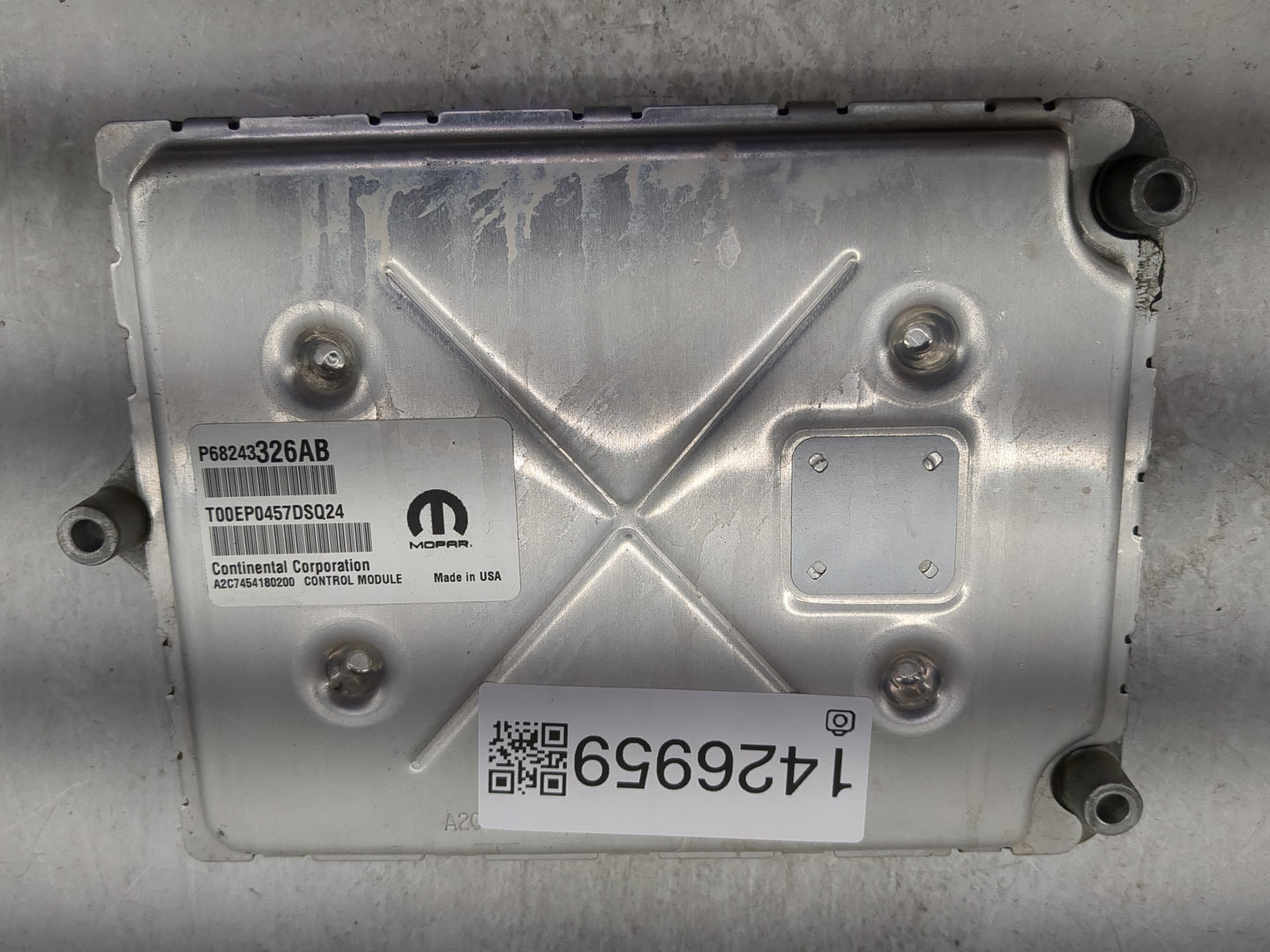 2016-2017 Jeep Grand Cherokee PCM Engine Control Computer ECU ECM PCU OEM P/N:P68243326AB Fits Fits 2016 2017 OEM Used Auto 