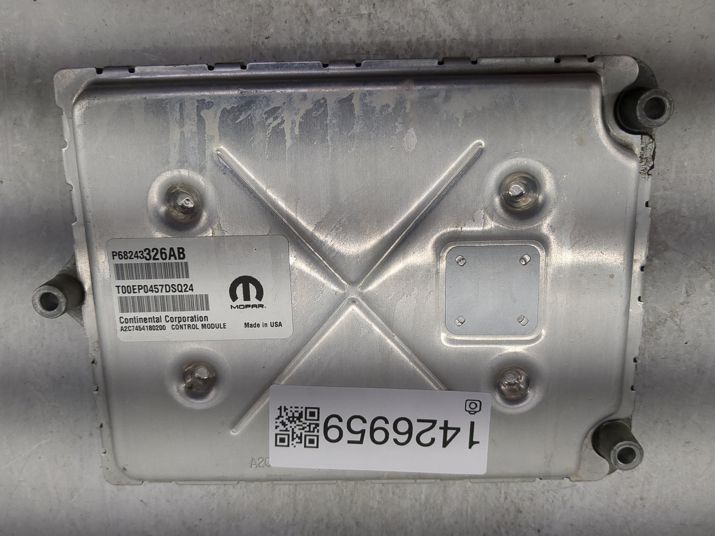 2016-2017 Jeep Grand Cherokee PCM Engine Control Computer ECU ECM PCU OEM P/N:P68243326AB Fits Fits 2016 2017 OEM Used Auto 