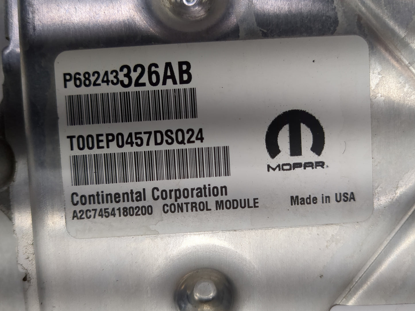 2016-2017 Jeep Grand Cherokee PCM Engine Control Computer ECU ECM PCU OEM P/N:P68243326AB Fits Fits 2016 2017 OEM Used Auto 