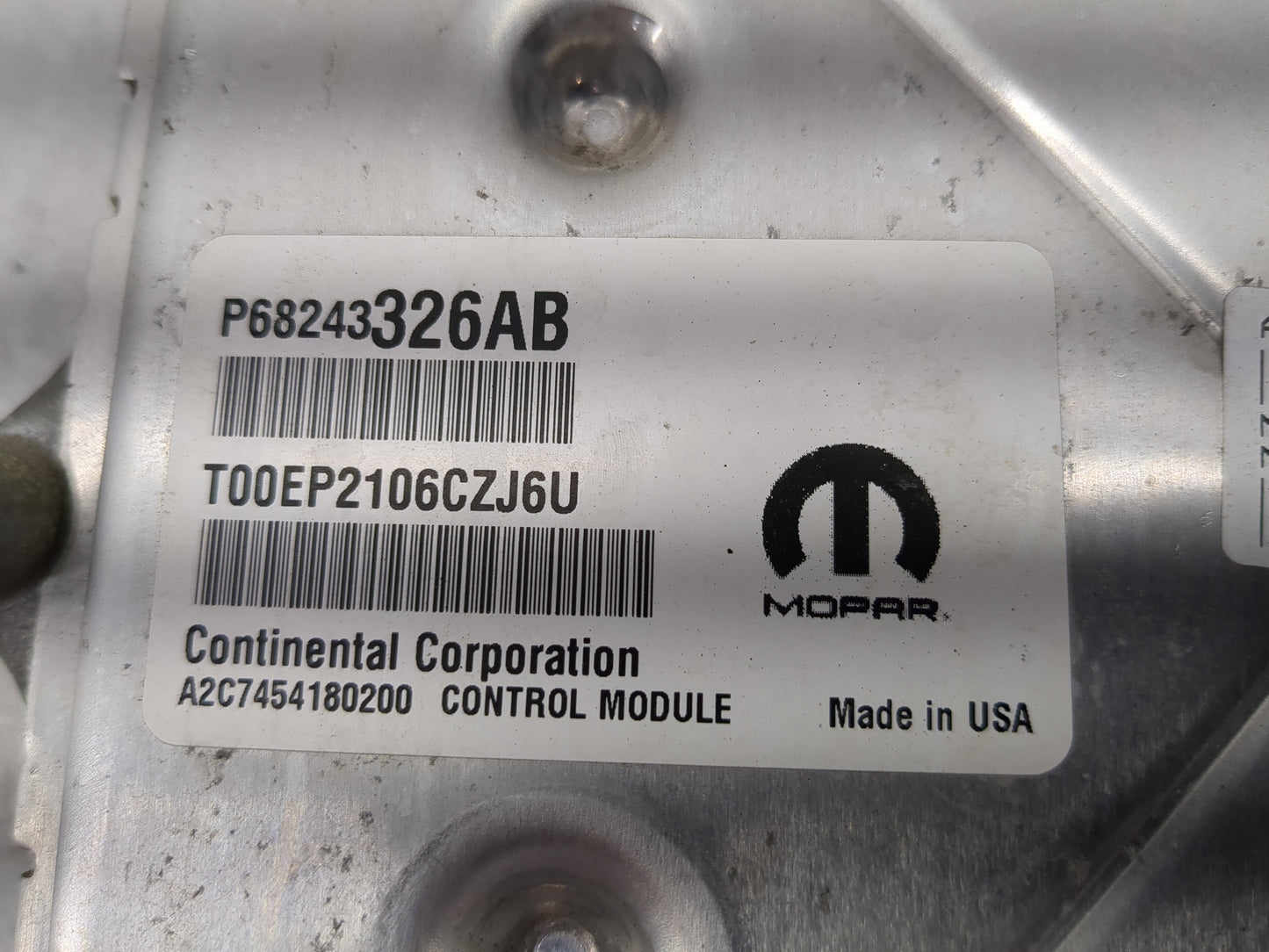 2016-2017 Jeep Grand Cherokee PCM Engine Control Computer ECU ECM PCU OEM P/N:P68243326AB P68284455AC Fits Fits 2016 2017 OE