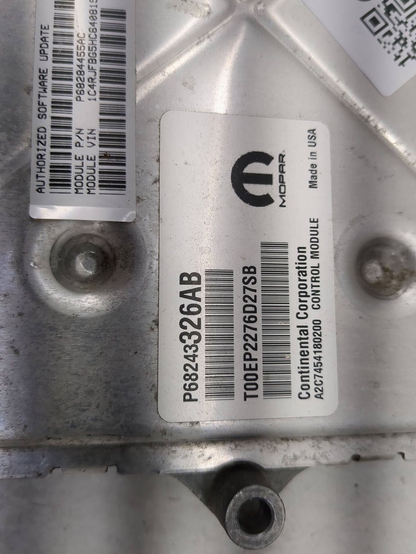 2016-2017 Jeep Grand Cherokee PCM Engine Control Computer ECU ECM PCU OEM P/N:P68284455AC P68243326AB Fits Fits 2016 2017 OE