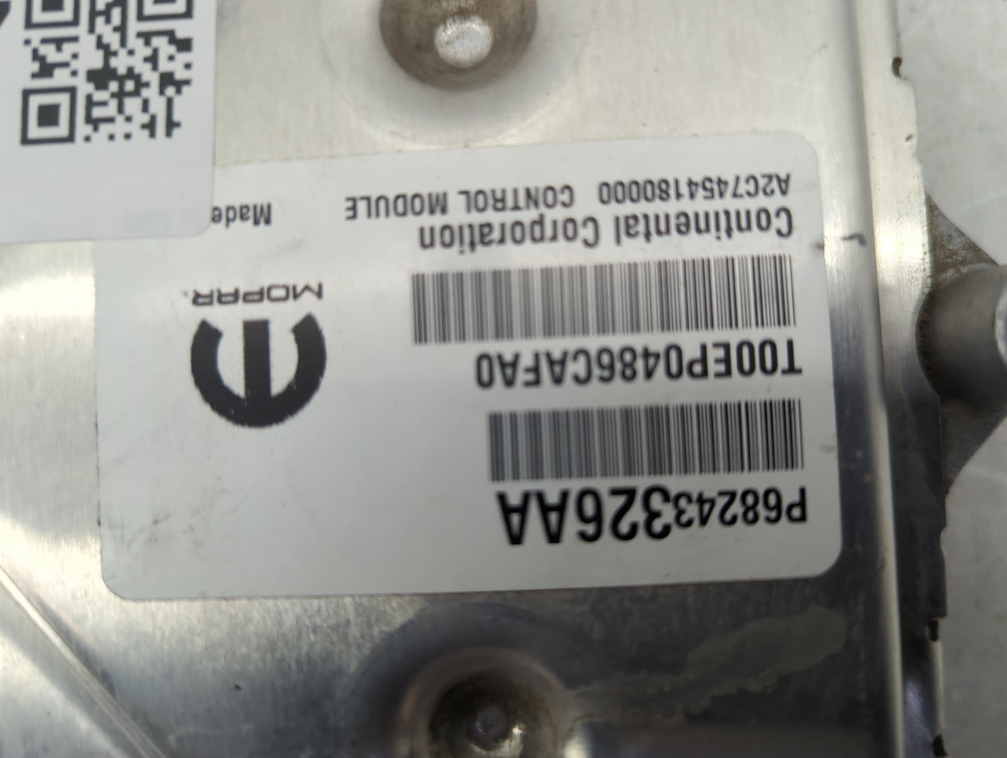 2016-2017 Jeep Grand Cherokee PCM Engine Control Computer ECU ECM PCU OEM P/N:P68243326AA P68243326AB Fits Fits 2016 2017 OE
