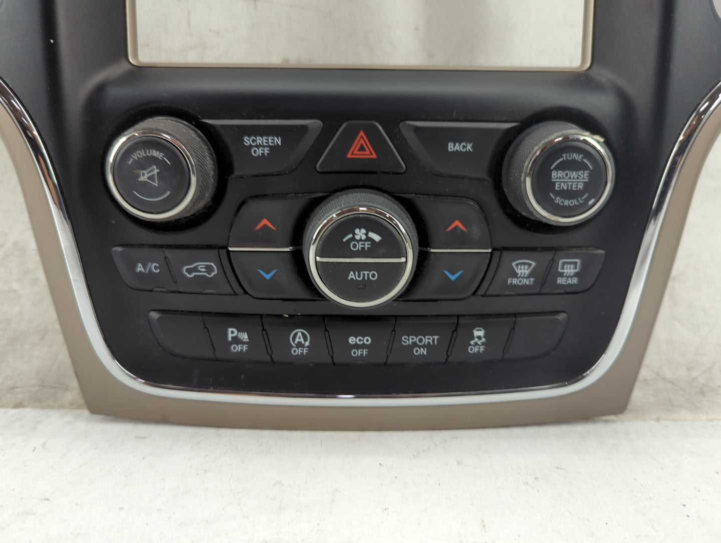 2016-2017 Jeep Grand Cherokee Climate Control Module Temperature AC/Heater Replacement P/N:P68254006AE 60250285 Fits OEM Use