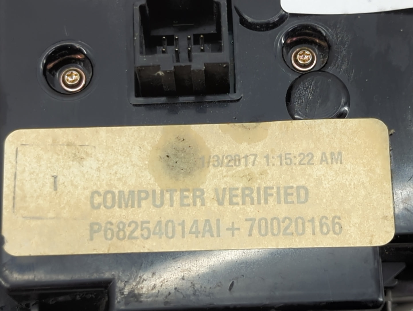 2016-2017 Jeep Grand Cherokee Climate Control Module Temperature AC/Heater Replacement P/N:68254014AI P68254014AI Fits OEM U