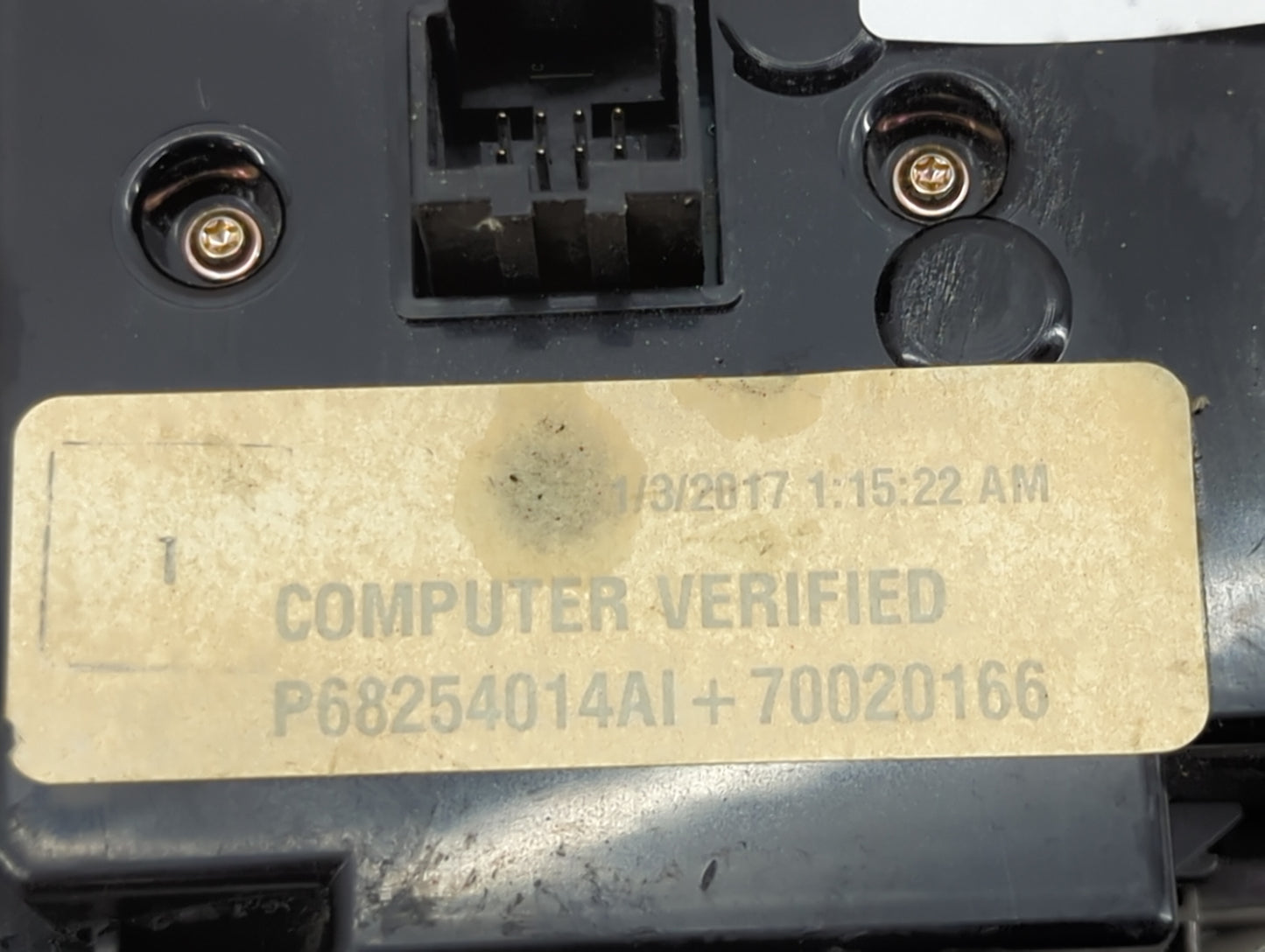 2016-2017 Jeep Grand Cherokee Climate Control Module Temperature AC/Heater Replacement P/N:68254014AI P68254014AI Fits OEM U