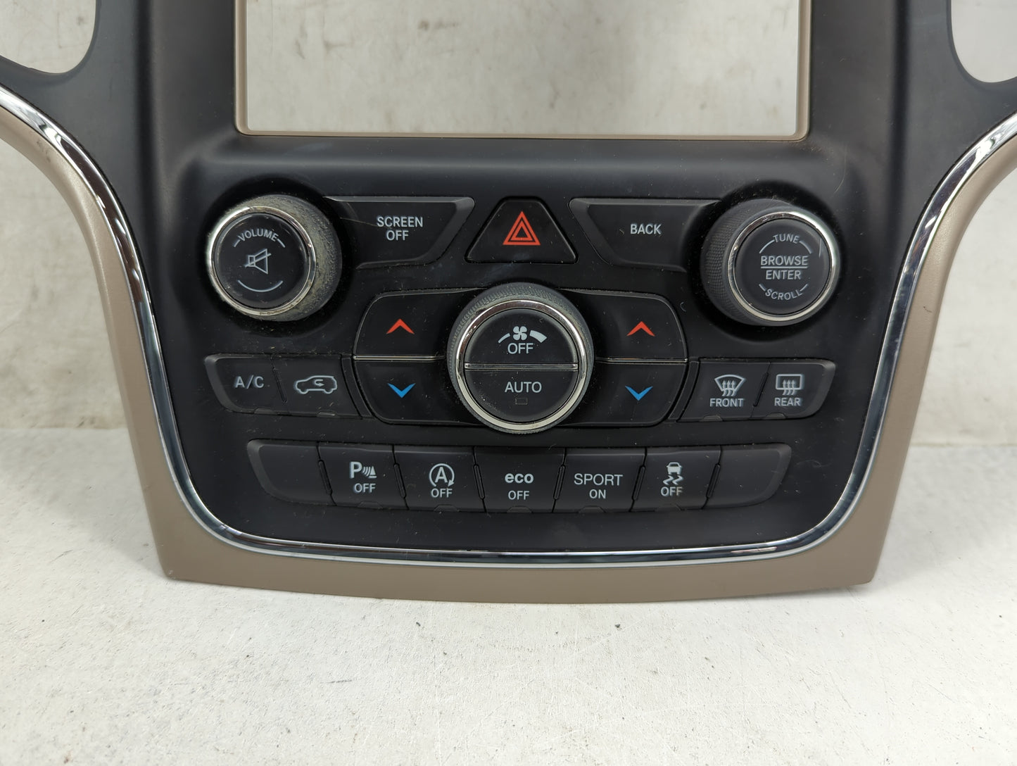 2016-2017 Jeep Grand Cherokee Climate Control Module Temperature AC/Heater Replacement P/N:68254006AI P68254006AI Fits OEM U