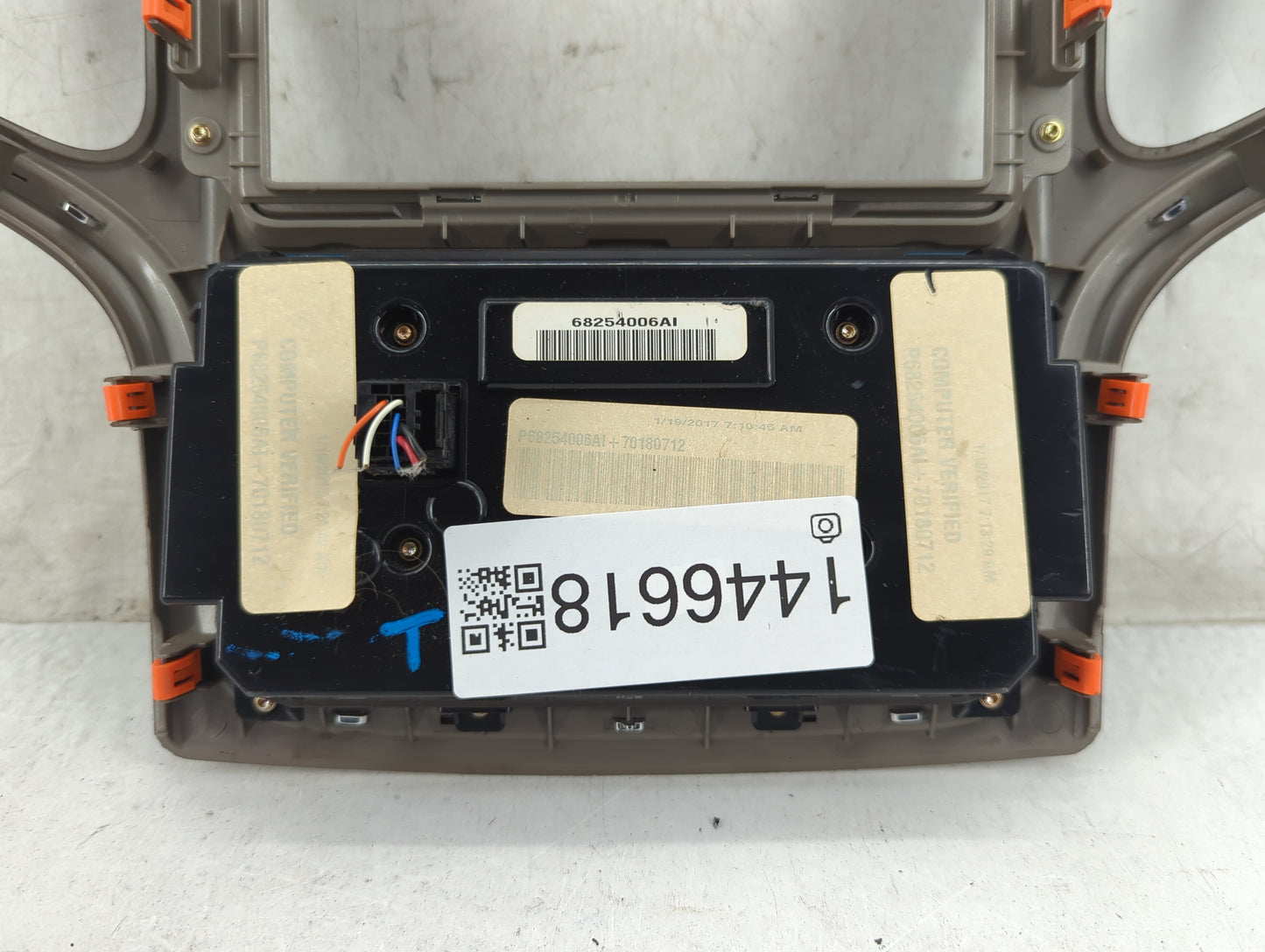 2016-2017 Jeep Grand Cherokee Climate Control Module Temperature AC/Heater Replacement P/N:68254006AI P68254006AI Fits OEM U