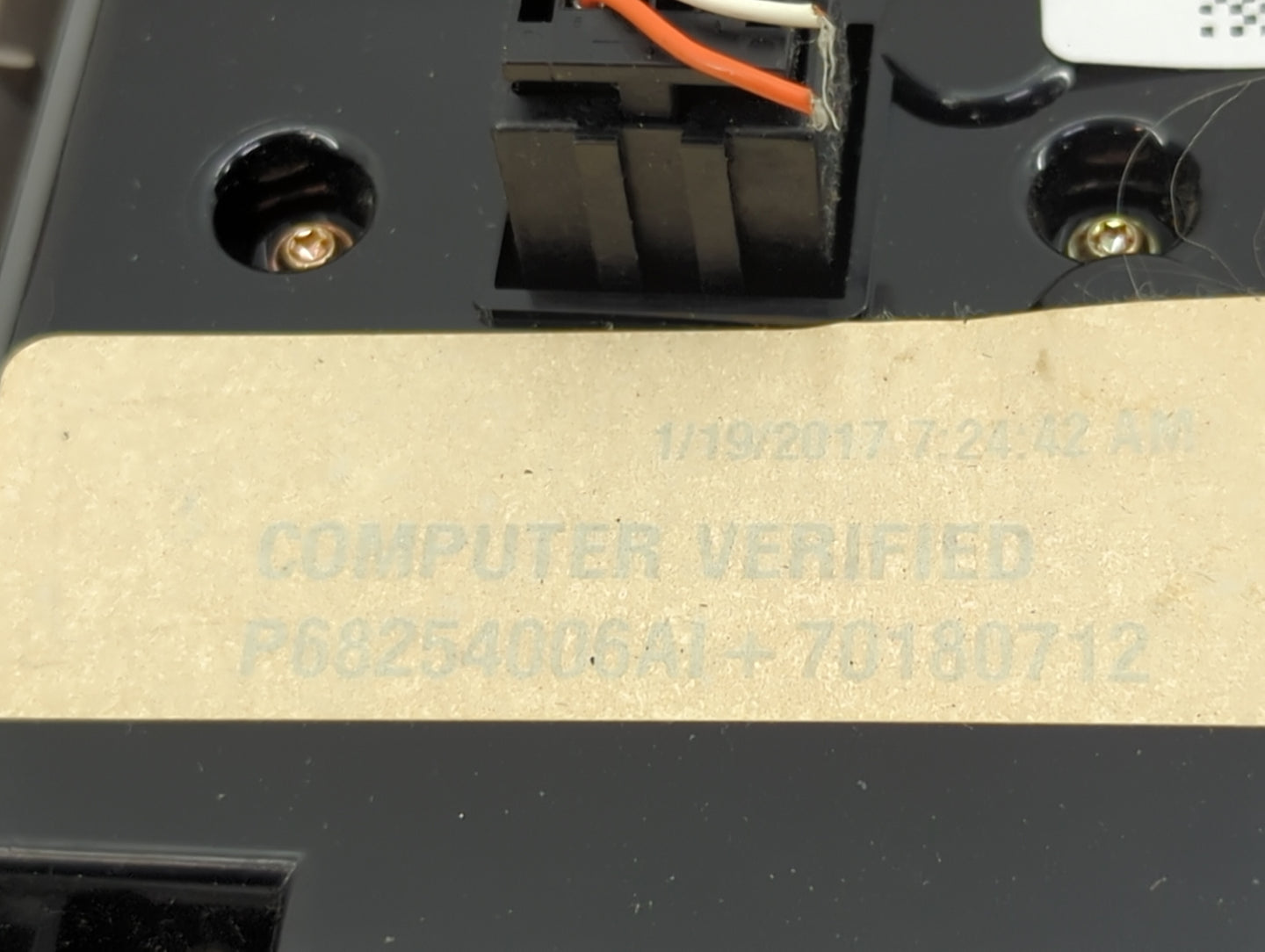 2016-2017 Jeep Grand Cherokee Climate Control Module Temperature AC/Heater Replacement P/N:68254006AI P68254006AI Fits OEM U