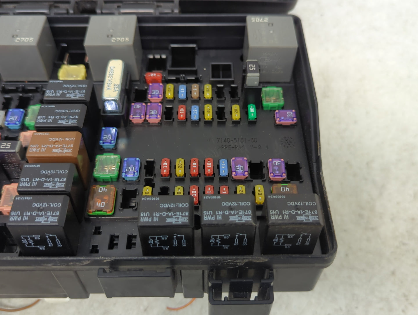 2017 Jeep Grand Cherokee Fusebox Fuse Box Panel Relay Module P/N:P68251626AC Fits OEM Used Auto Parts - Oemusedautoparts1.co