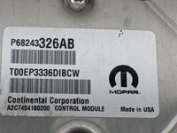 2016-2017 Jeep Grand Cherokee PCM Engine Control Computer ECU ECM PCU OEM P/N:P68322417AD P68243326AB Fits Fits 2016 2017 OE
