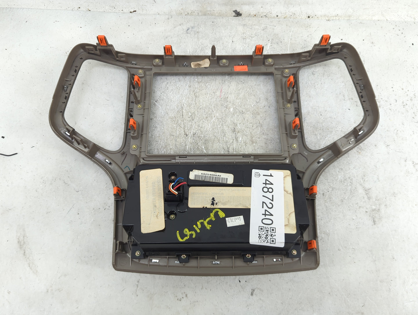 2016-2017 Jeep Grand Cherokee Climate Control Module Temperature AC/Heater Replacement P/N:68254006AI Fits Fits 2016 2017 OE