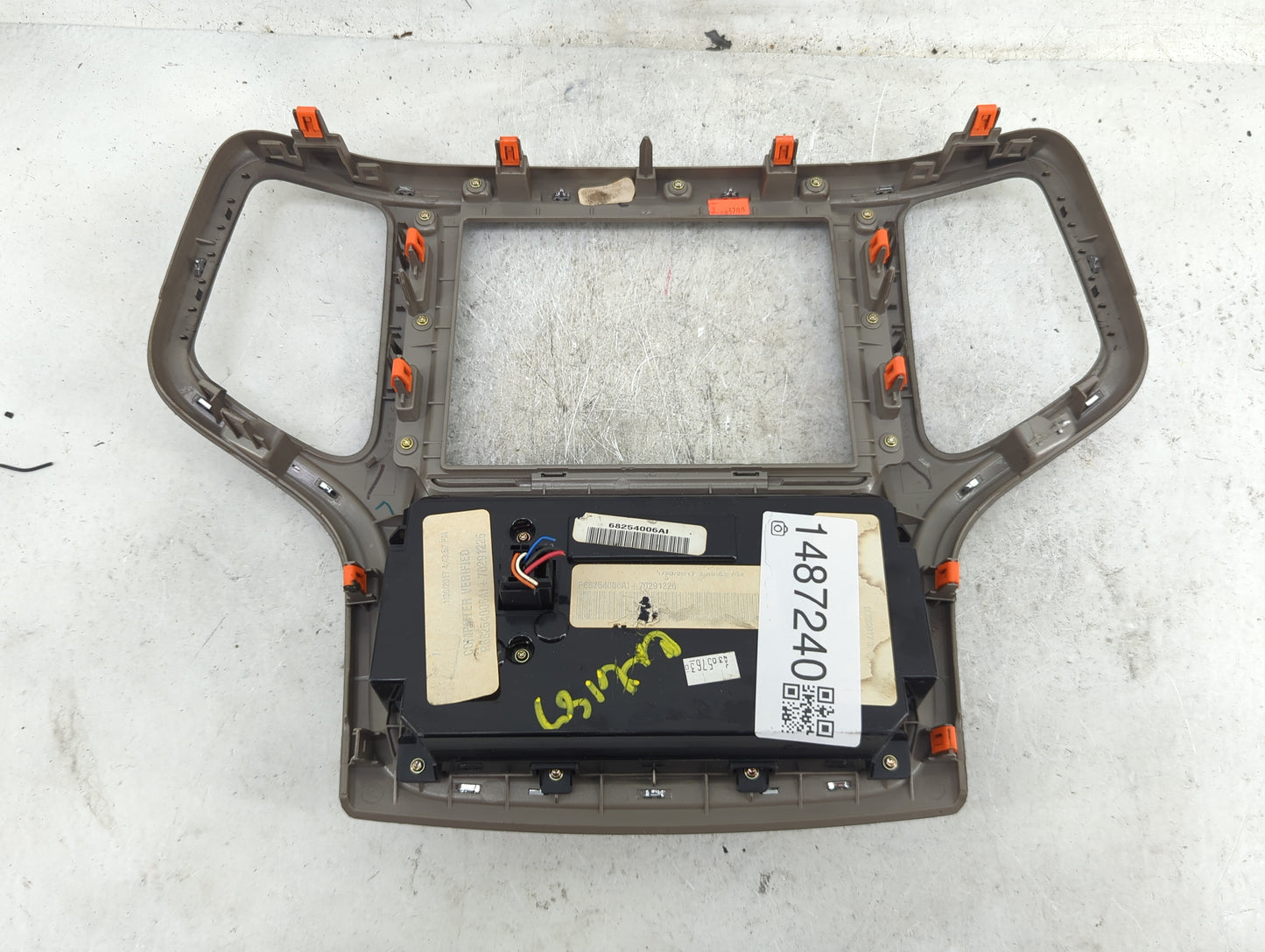 2016-2017 Jeep Grand Cherokee Climate Control Module Temperature AC/Heater Replacement P/N:68254006AI Fits Fits 2016 2017 OE