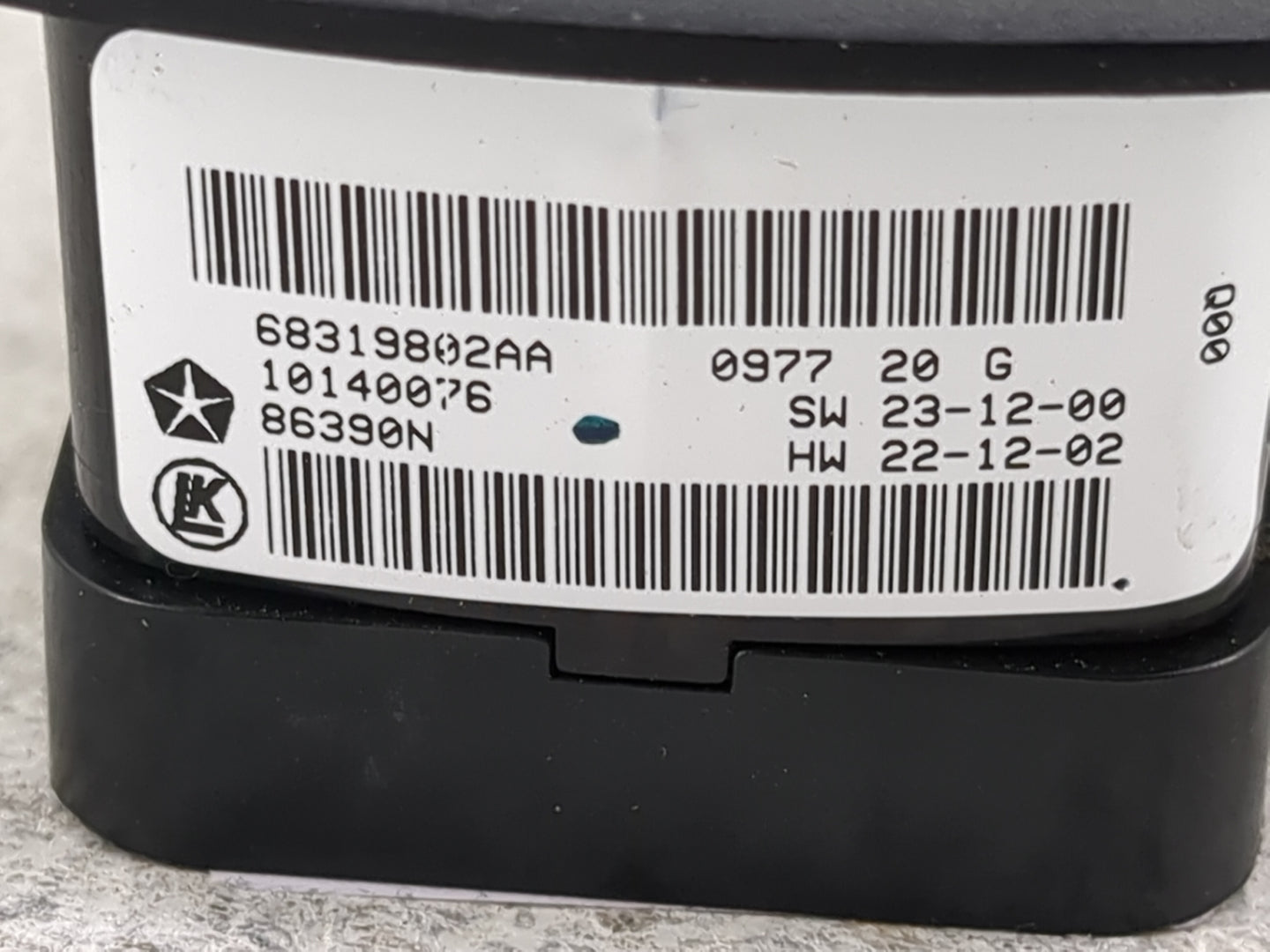 2016-2022 Jeep Grand Cherokee Master Power Window Switch Replacement Driver Side Left P/N:68319802AA 10140076 Fits OEM Used 