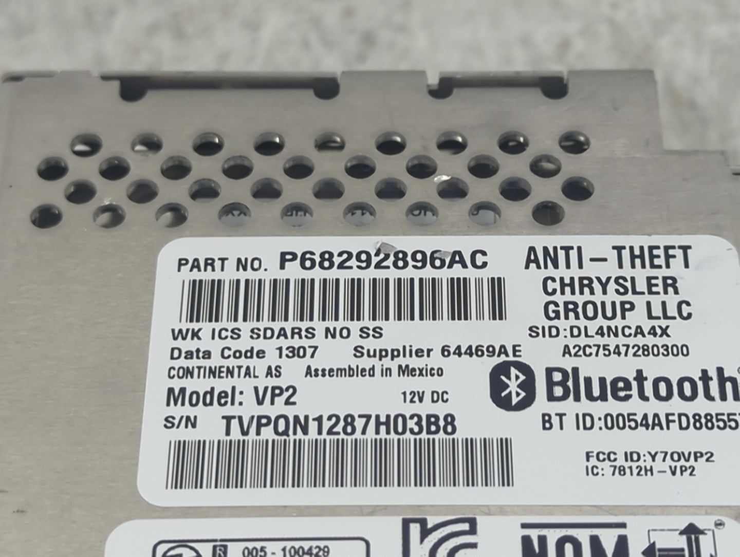 2017 Jeep Grand Cherokee Information Display Screen 1494934 - Oemusedautoparts1.com