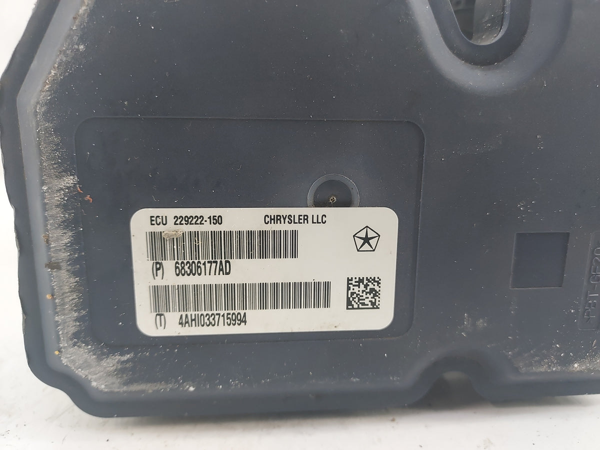2016-2017 Jeep Grand Cherokee Anti-Lock Brake ABS Pump Module Actuator OEM P/N:68306177AD P68306177AD Fits Fits 2016 2017 OE