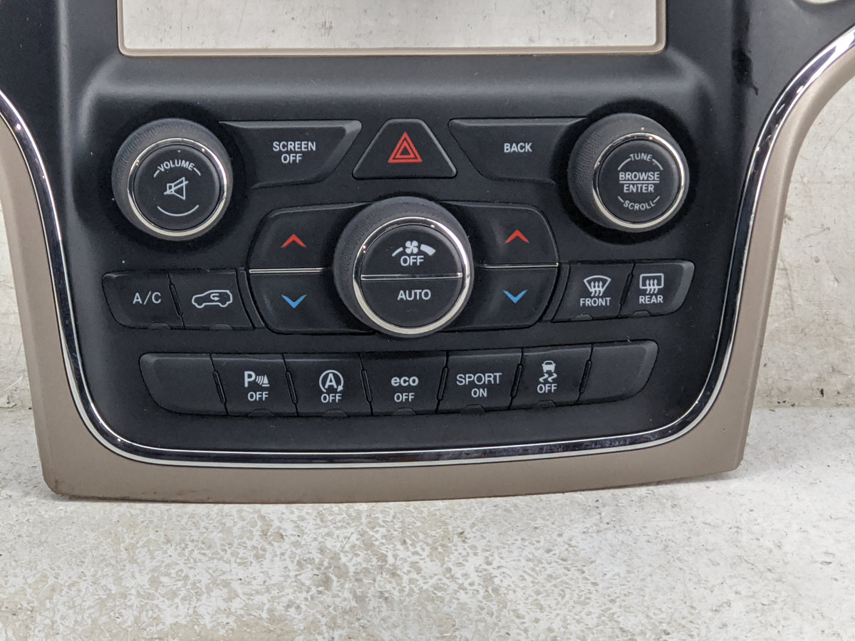 2016-2017 Jeep Grand Cherokee Climate Control Module Temperature AC/Heater Replacement P/N:68254006AI P68254006AI Fits OEM U