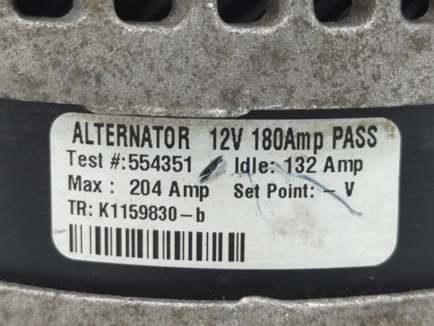 2017 Jeep Grand Cherokee Alternator Replacement Generator Charging Assembly Engine OEM P/N:K1159830 554351 Fits OEM Used Aut