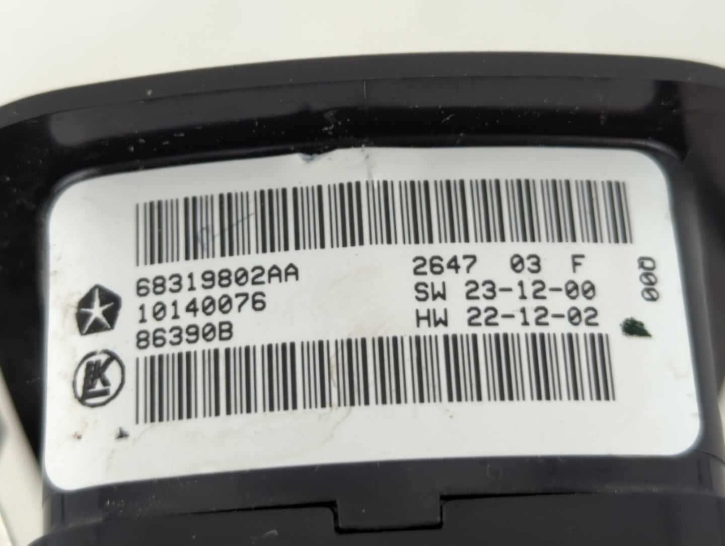 2016-2022 Jeep Grand Cherokee Master Power Window Switch Replacement Driver Side Left P/N:68319802AA Fits OEM Used Auto Part
